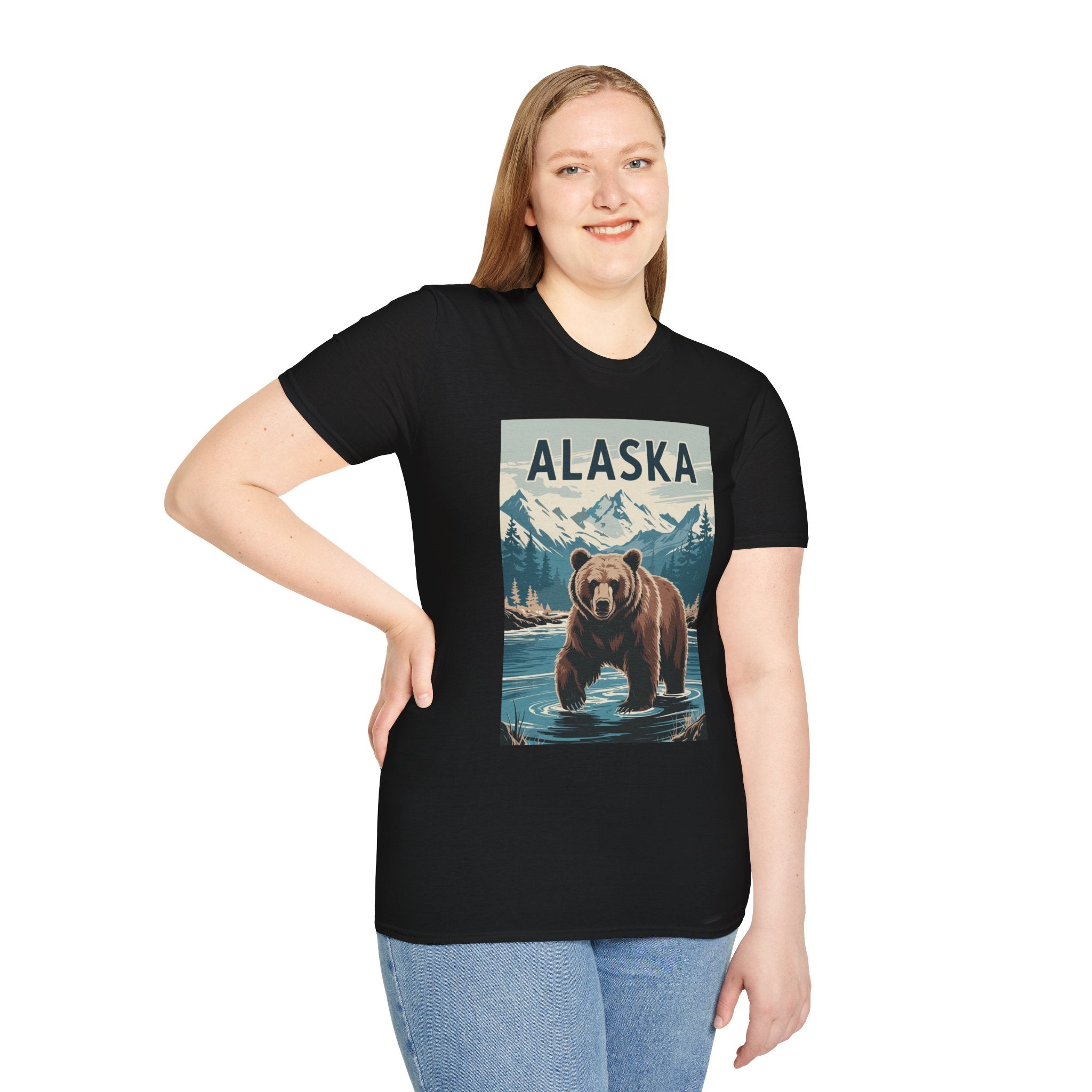 Alaska Bear T-Shirt — Vintage Mountain Wildlife Tee