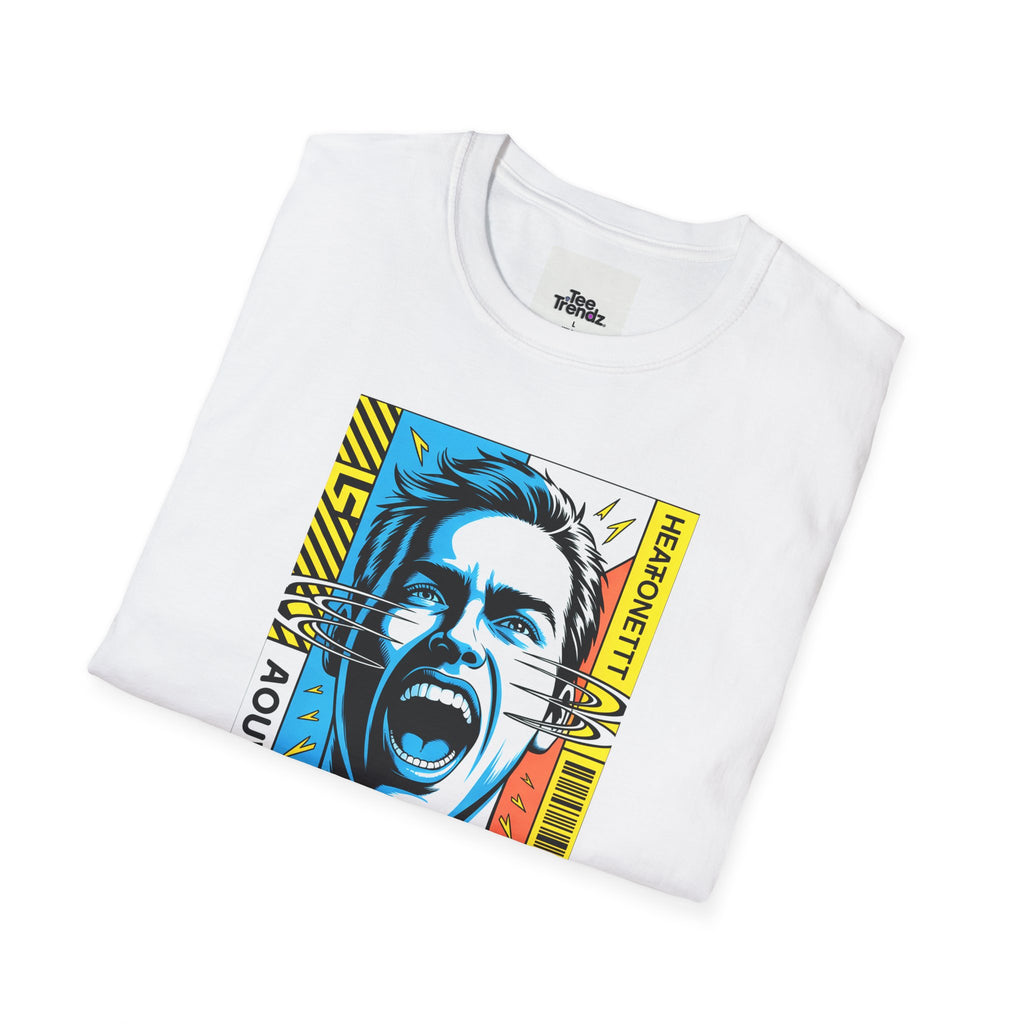 Stay Loud Graphic T-Shirt — Bold Pop Art Scream Design