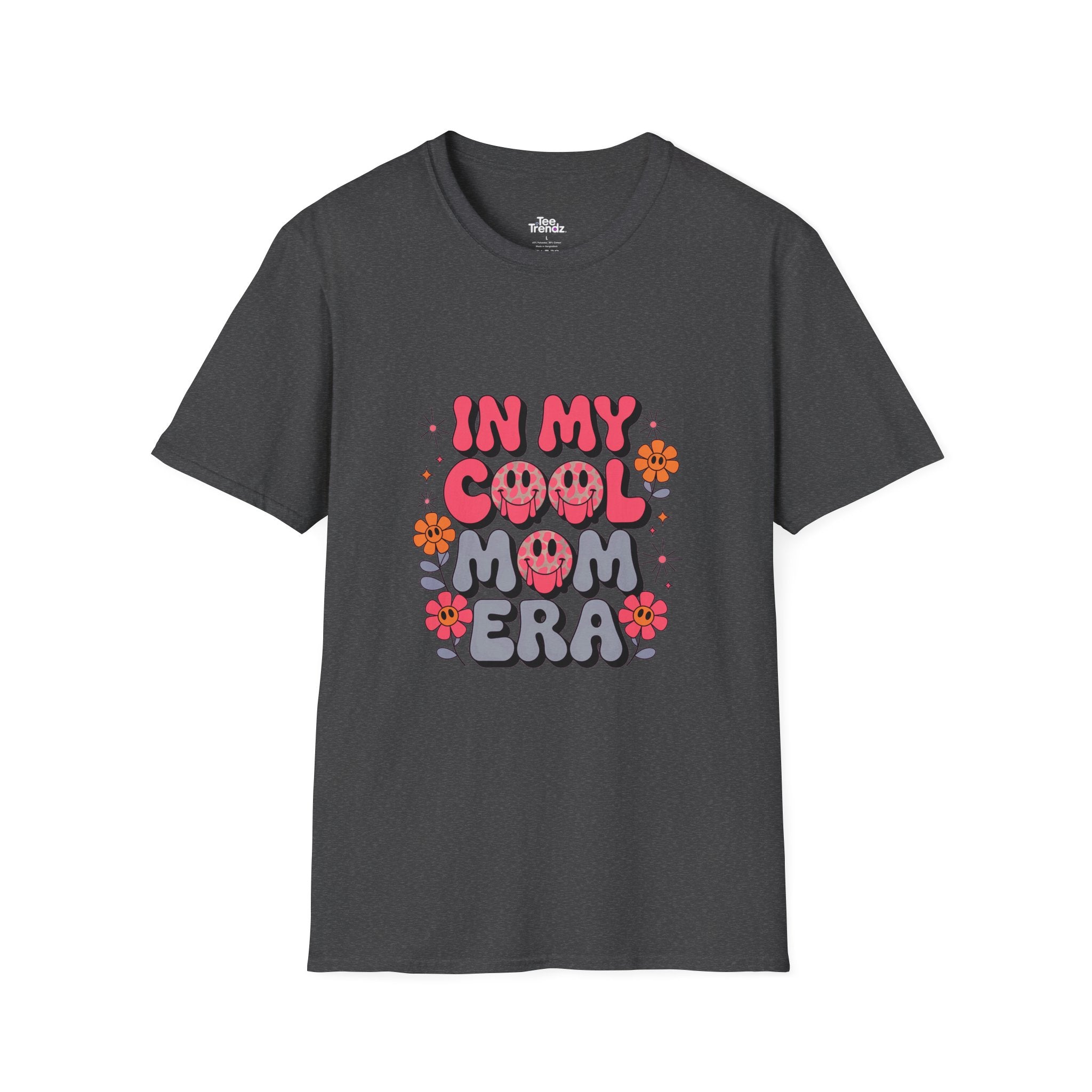 T-Shirt — "In My Cool Mom Era" Retro Floral Graphic Tee