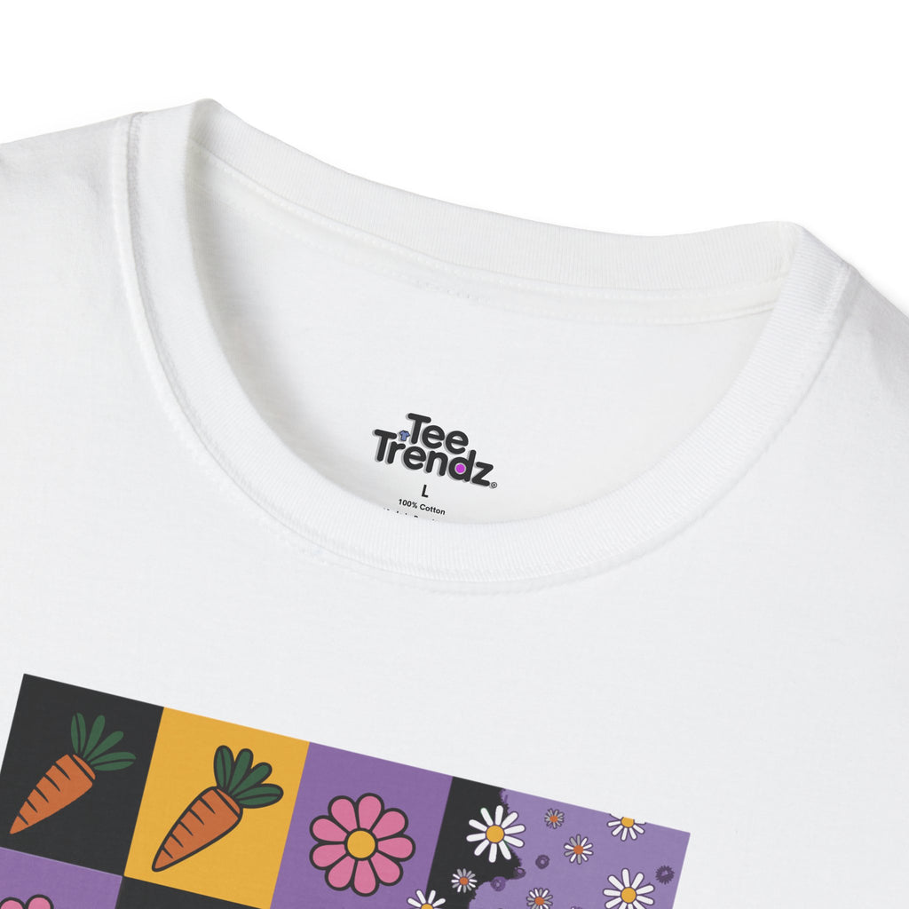Easter Purple Bunny Art T-Shirt