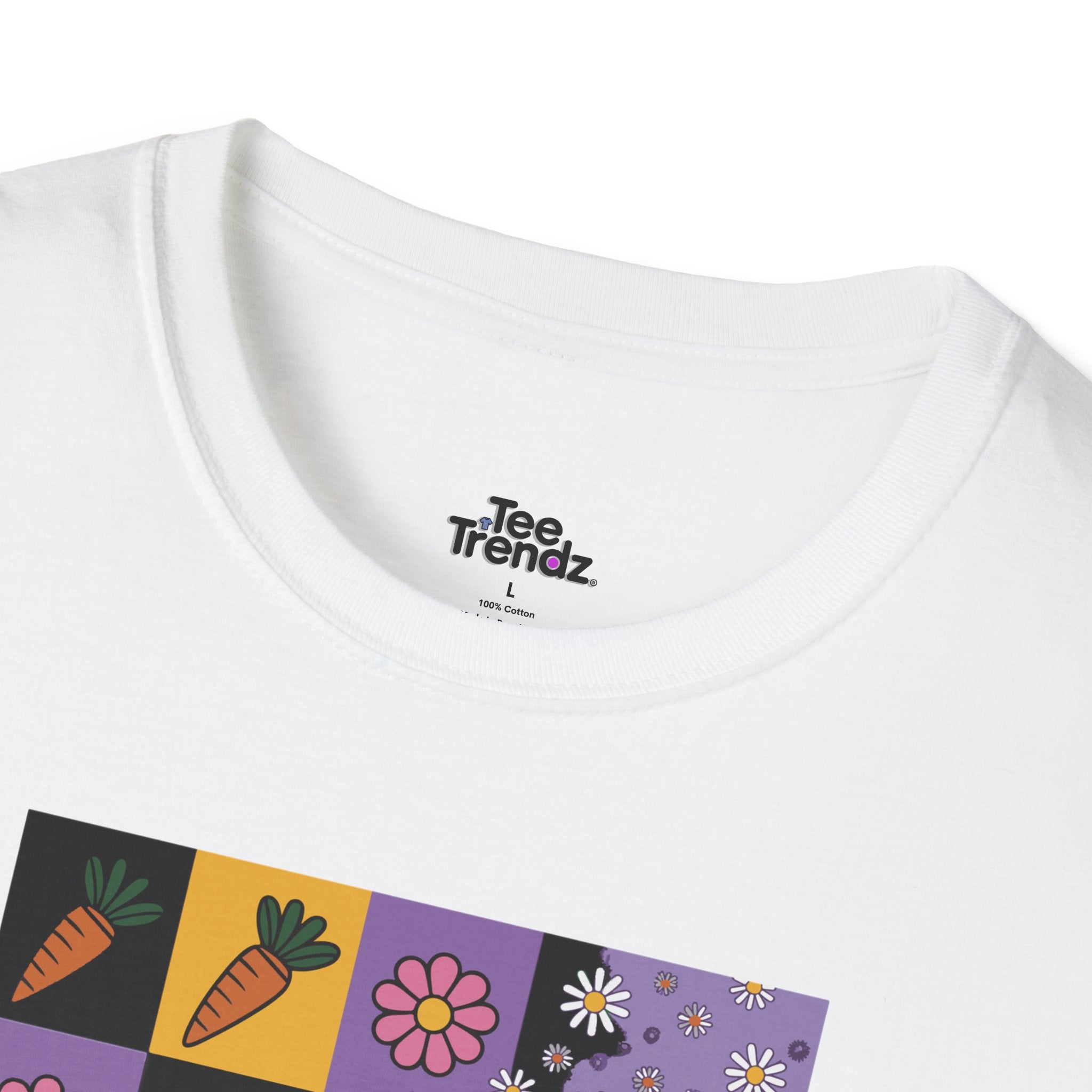 Easter Purple Bunny Art T-Shirt
