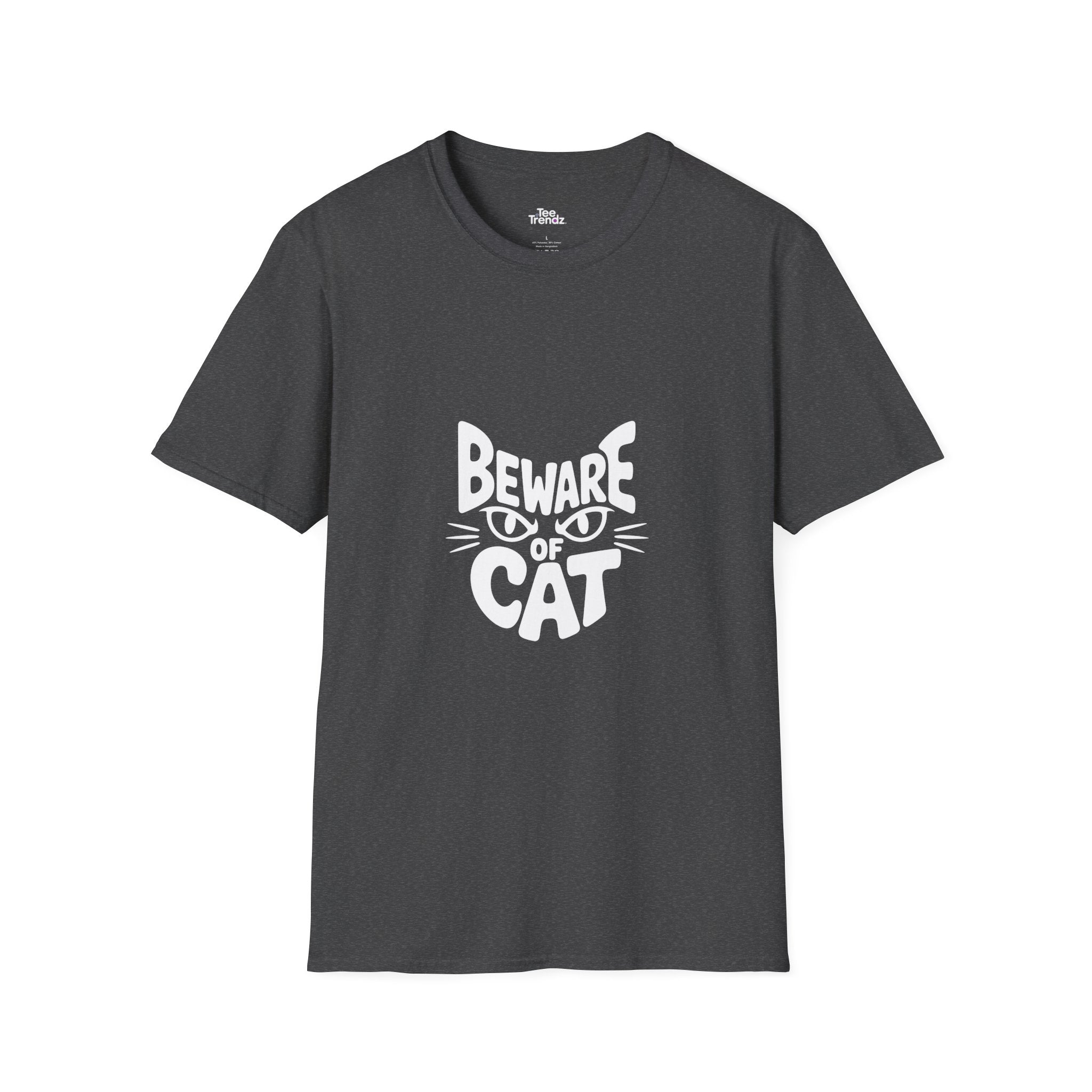 Beware of Cat T-Shirt — Funny Cat Lover Tee