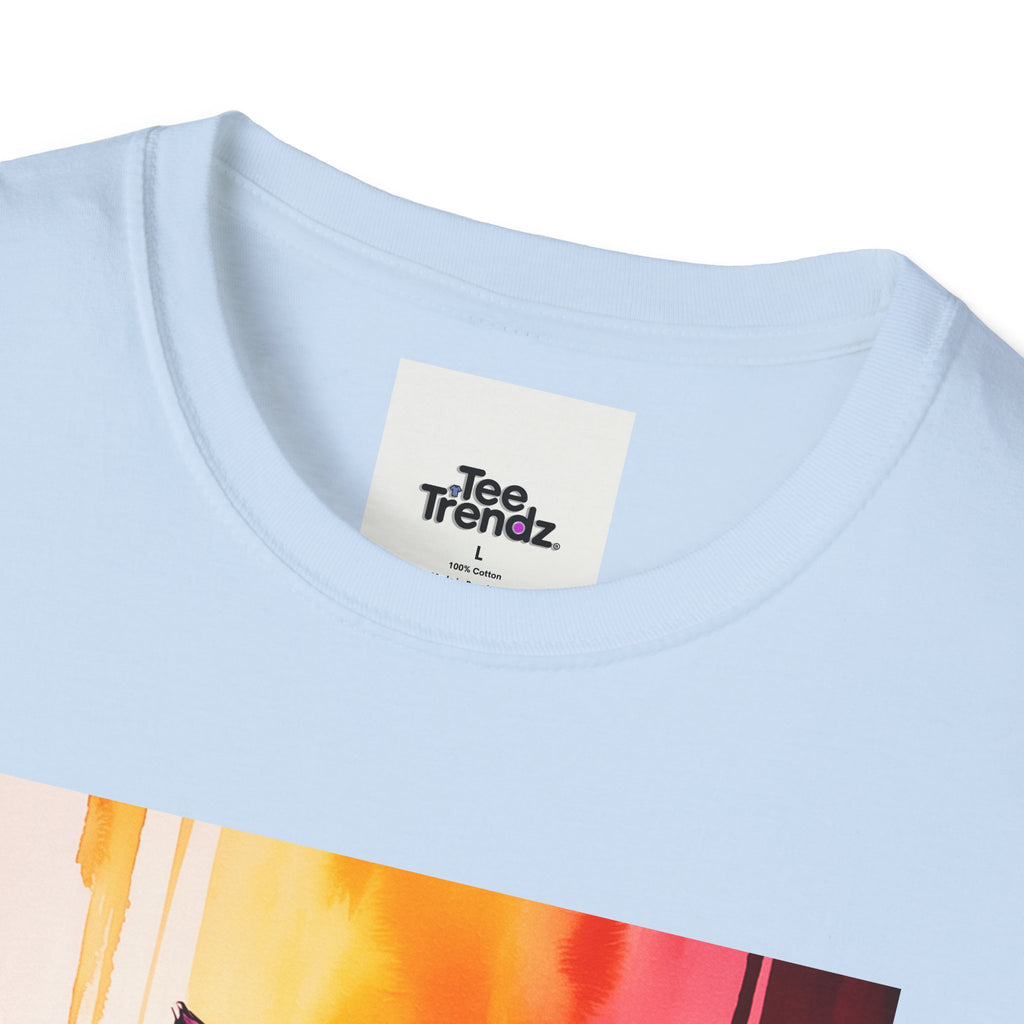 Colorful Stacked Cats T-Shirt — Playful Cute Cat Art Tee