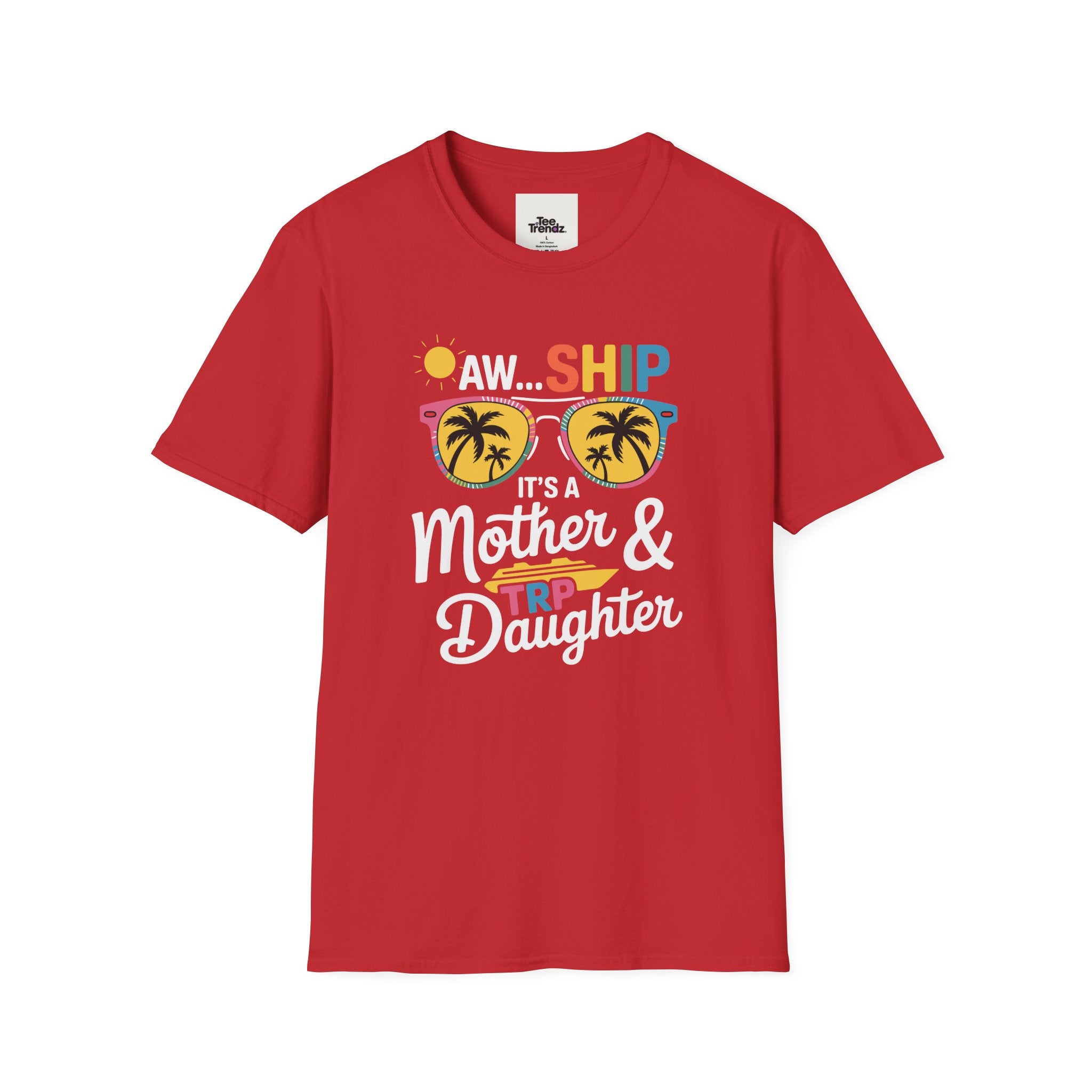 Mother & Daughter Trip T-Shirt – "Aw...Ship" Tropical Sunglasses Vacation Tee