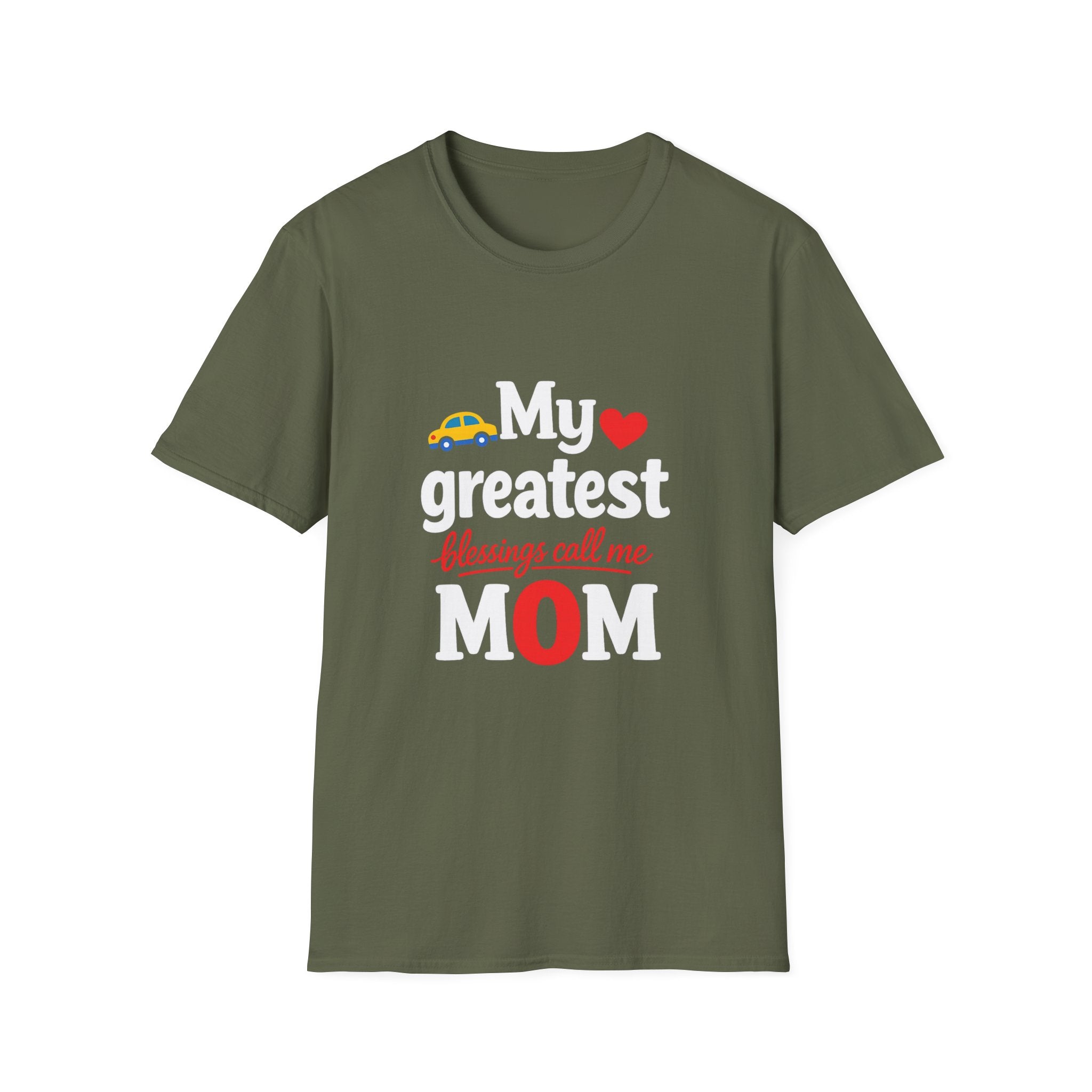 Mom T-Shirt – “My Greatest Blessings Call Me Mom” Cute Family Gift for Mother's Day