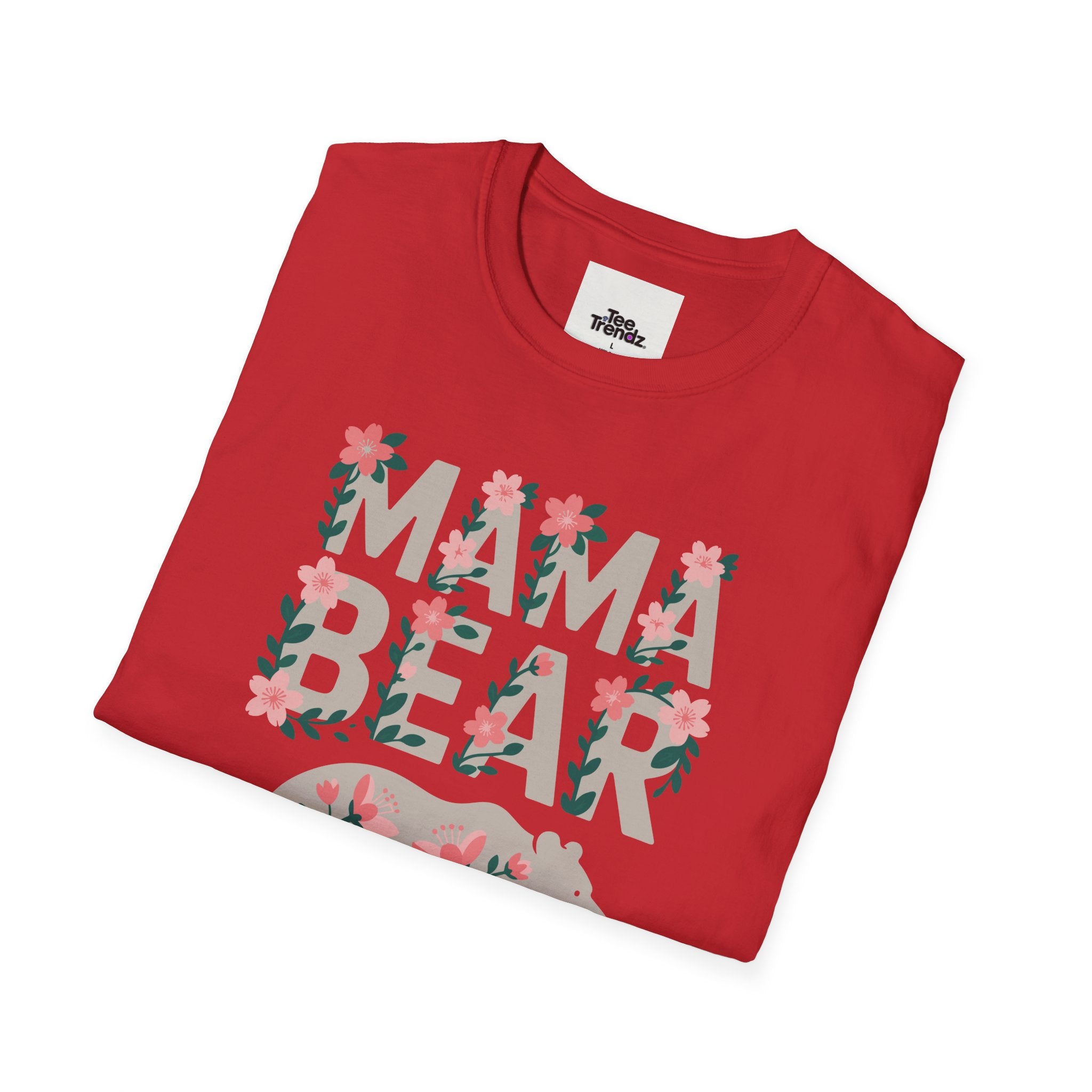 Mama Bear Floral T-Shirt — Mother's Day Mom Tee
