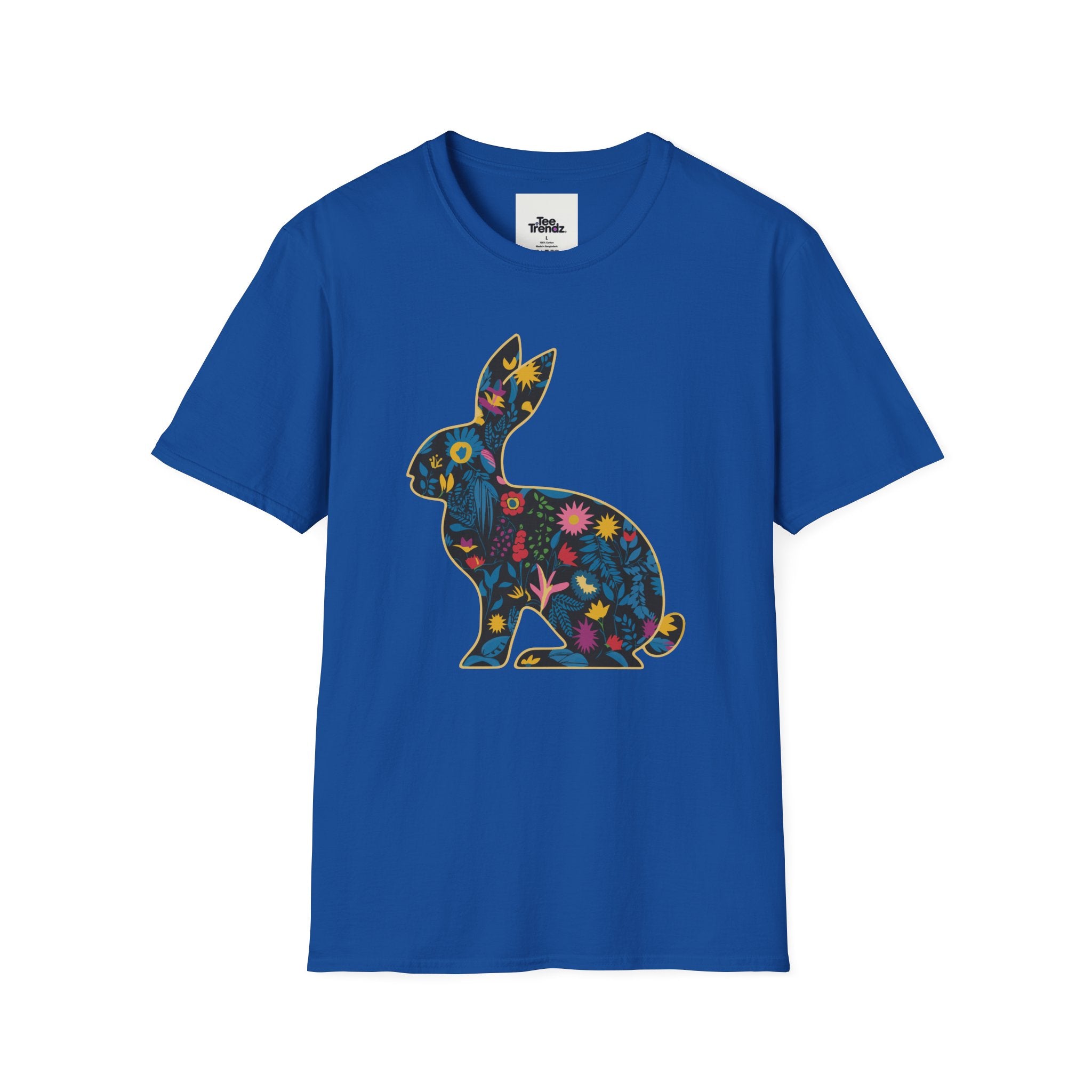 Floral Silhouette Rabbit T-Shirt