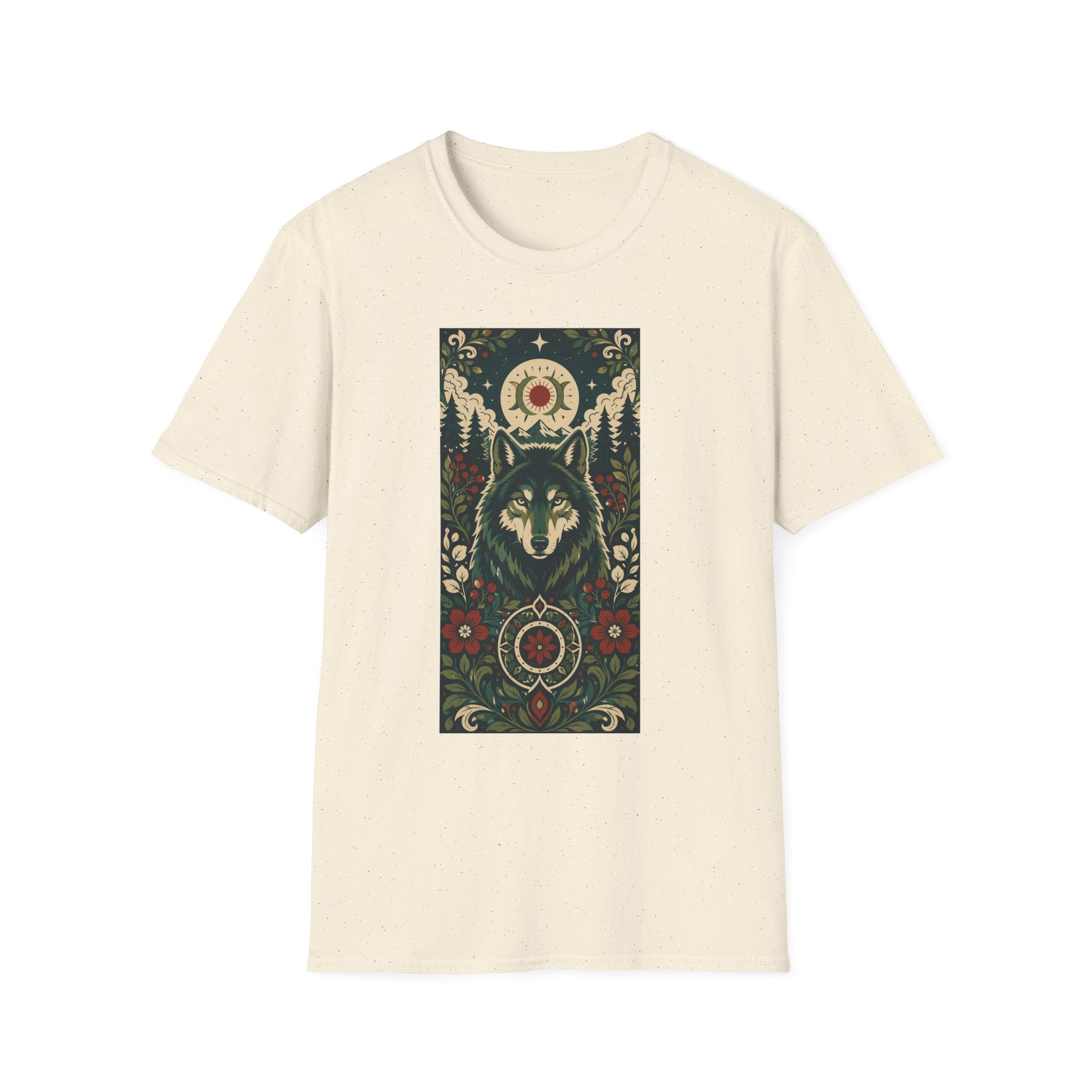 Wolf Spirit T-Shirt — Mystic Forest Moon Graphic
