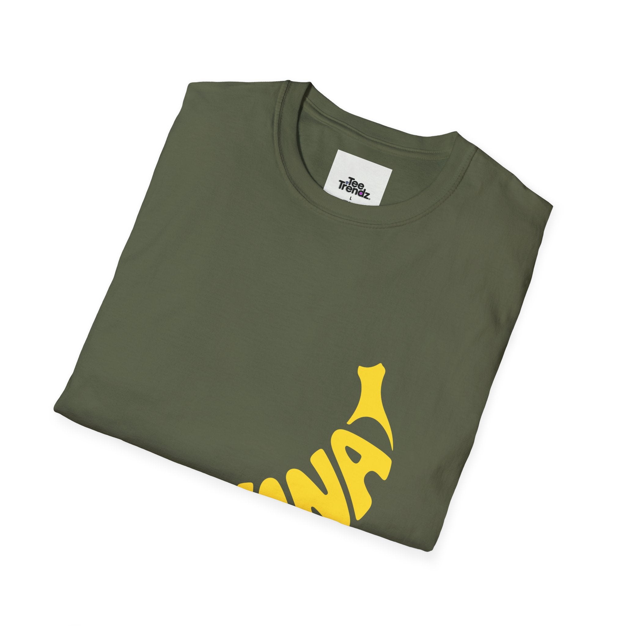 Banana Graphic T-Shirt – Retro Yellow Fruit Logo Tee