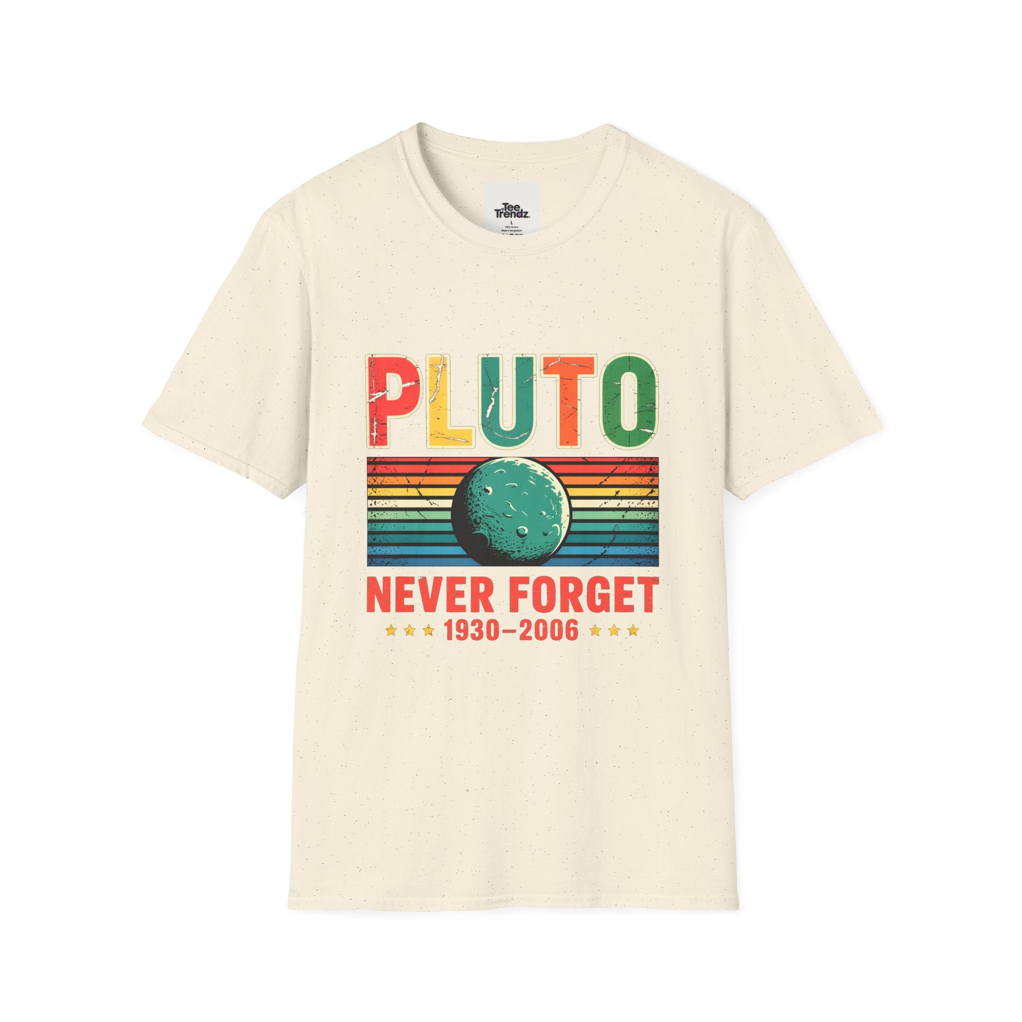Pluto Never Forget T-Shirt — Retro Memorial Planet Graphic Tee (1930–2006)
