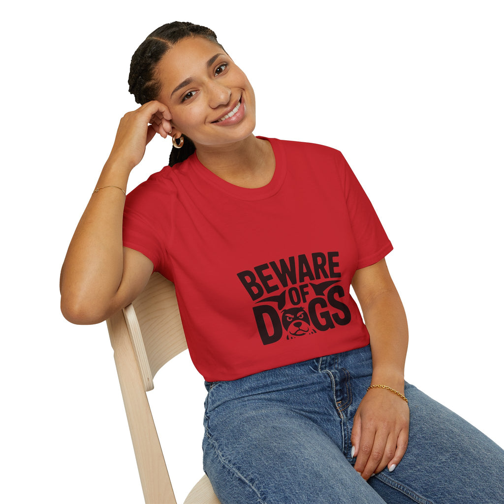 Beware of Dogs T-Shirt — Funny Bulldog Graphic Tee for Dog Lovers