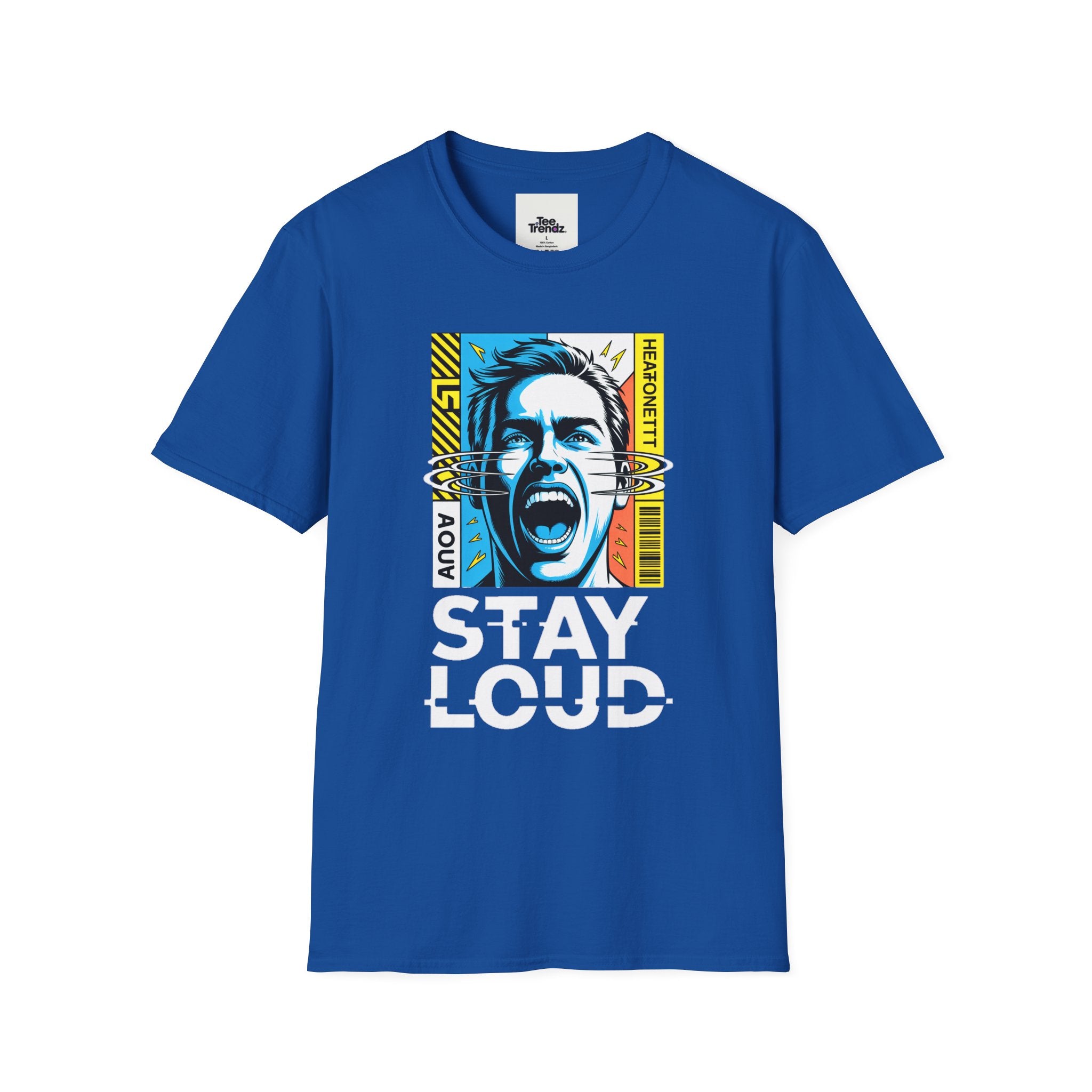 Stay Loud Graphic T-Shirt — Bold Pop Art Scream Design
