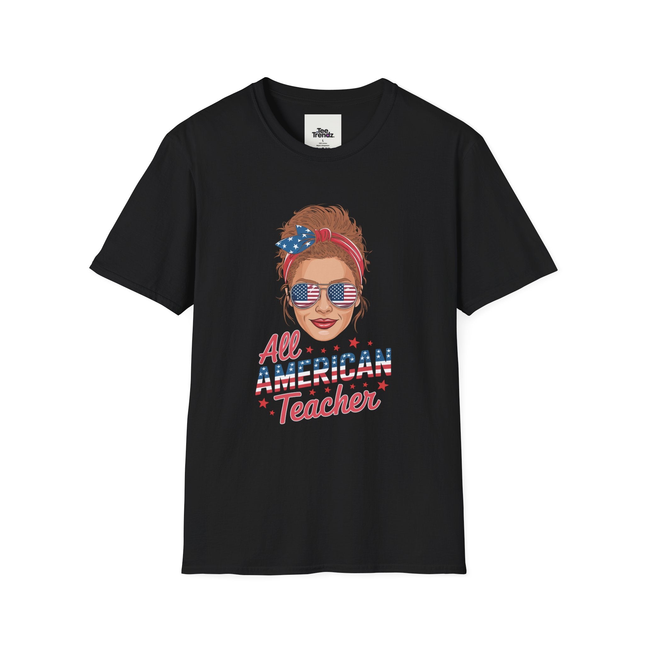Patriotic "All American Teacher" T-Shirt