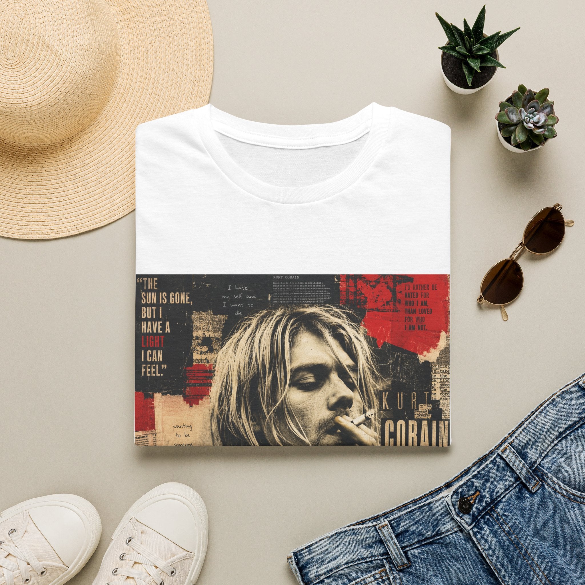 Vintage Grunge Band Portrait T-Shirt