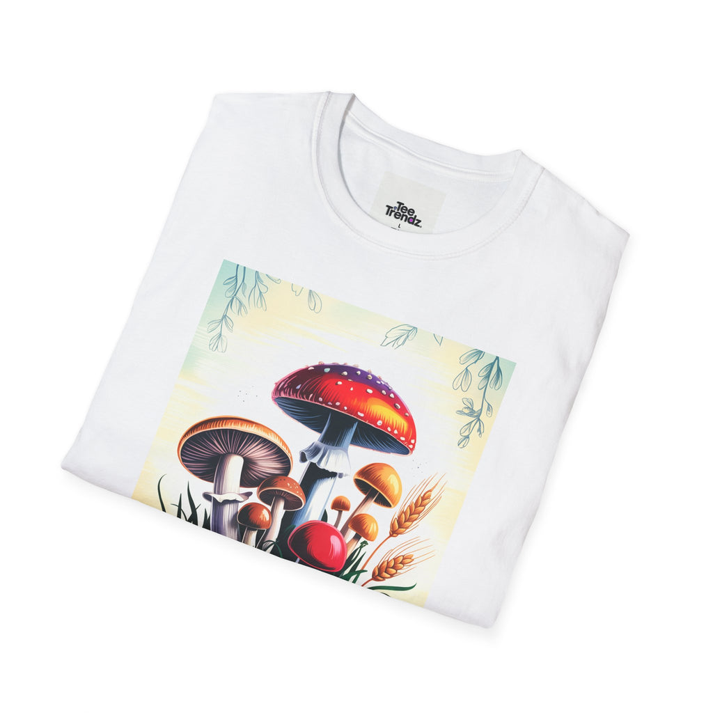 Mushroom Garden T-Shirt — Vintage Botanical Fungi Illustration