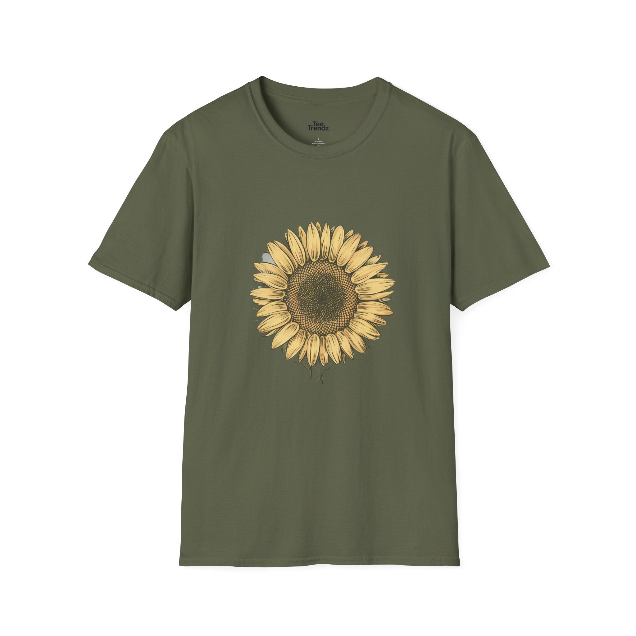 Sunflower Graphic T‑Shirt — Vintage Botanical Floral Tee