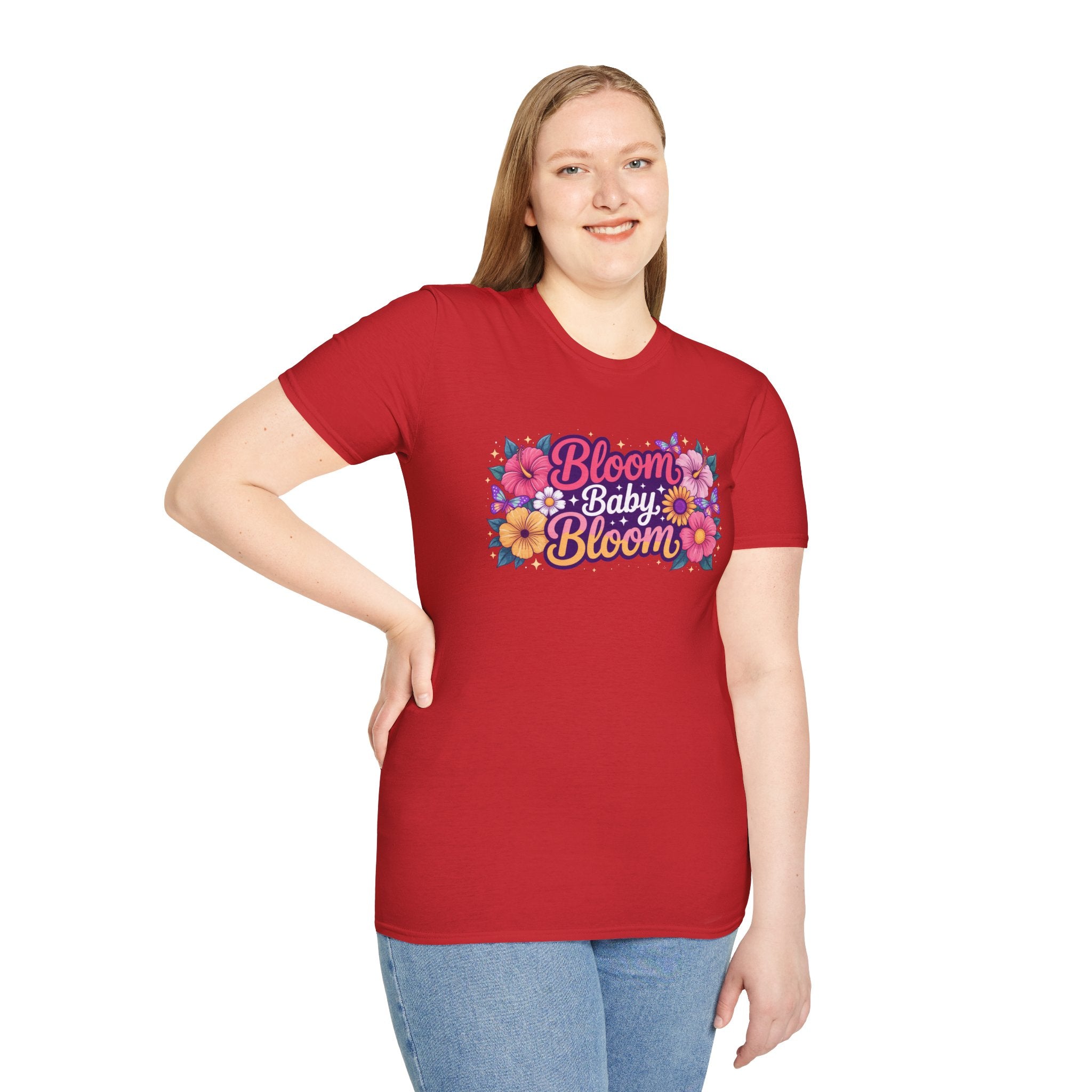Bloom Baby Bloom Floral T-Shirt — Cute Spring Garden Tee for New Moms & Moms-to-Be