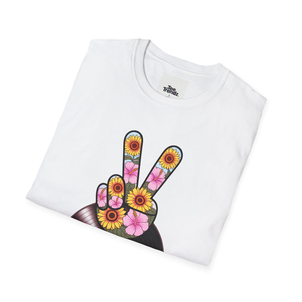 Nashville Summer Jams T‑Shirt — Retro Peace Sign Vinyl Concert Tee