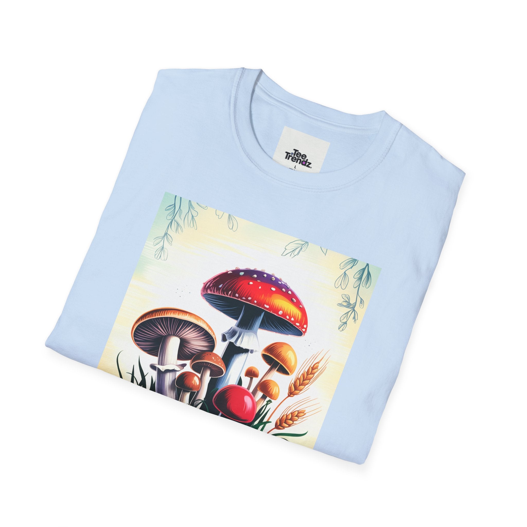 Mushroom Garden T-Shirt — Vintage Botanical Fungi Illustration