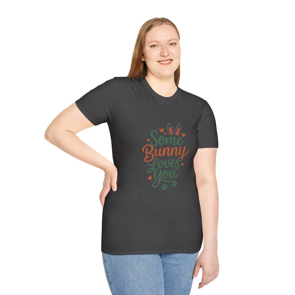 Some Bunny Loves You T-Shirt — Cute Easter Bunny Paw Print Tee