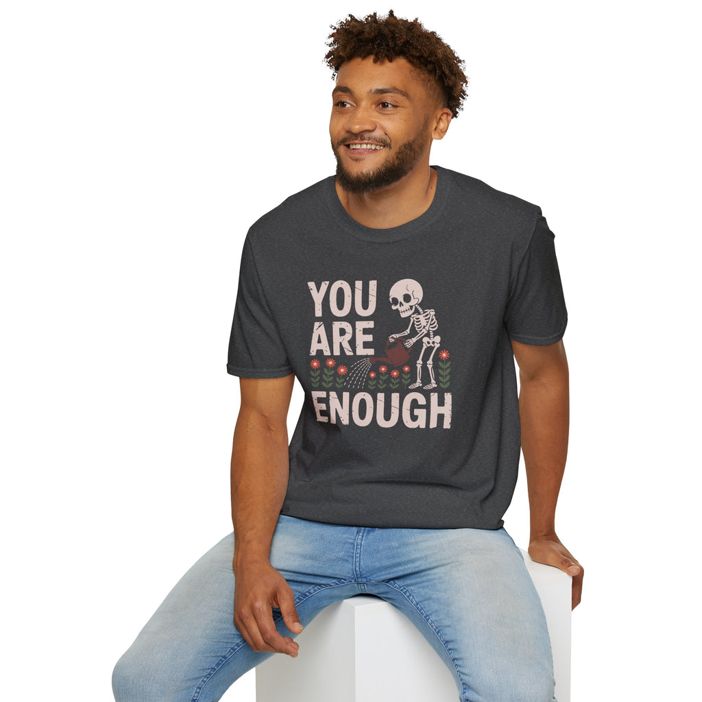 You Are Enough T-Shirt — Encouraging Floral Graphic Tee