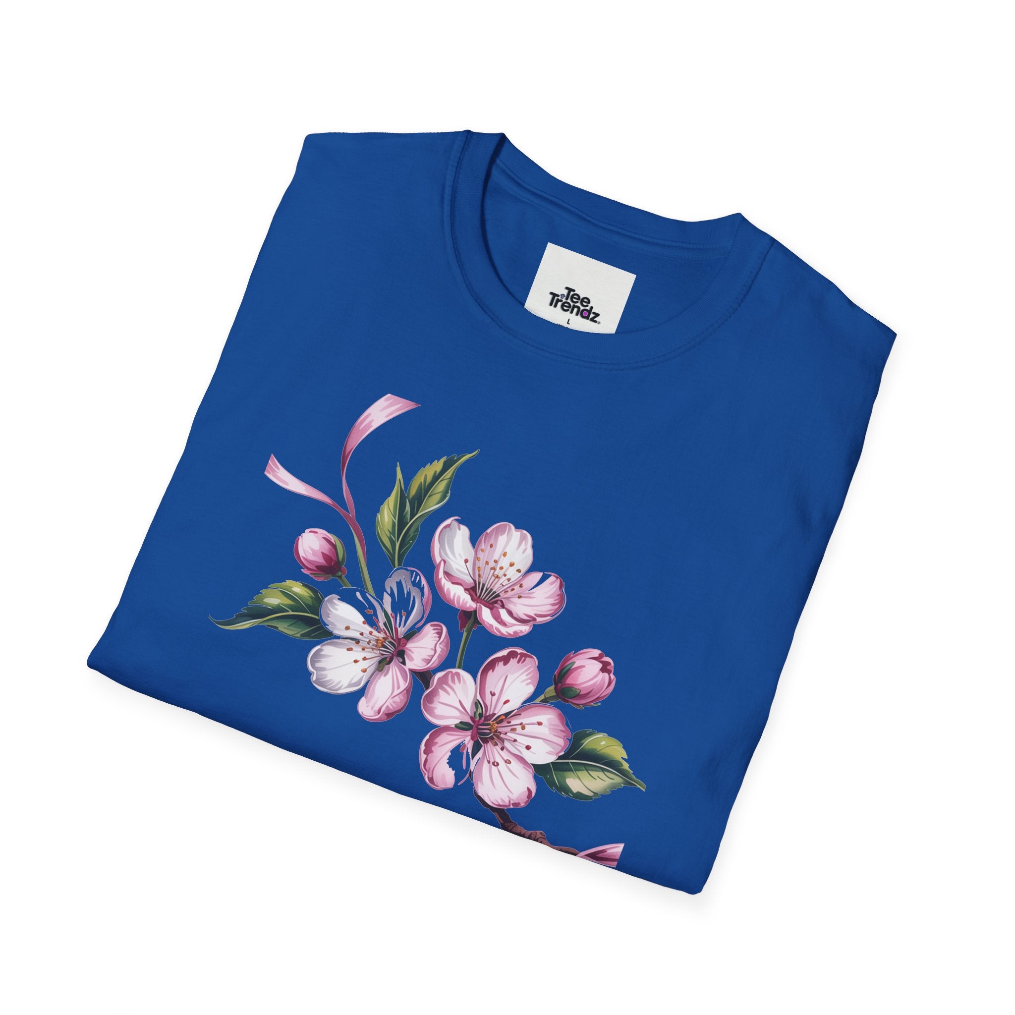 Happy Birthday Floral T-Shirt — Pink Blossom Birthday Tee