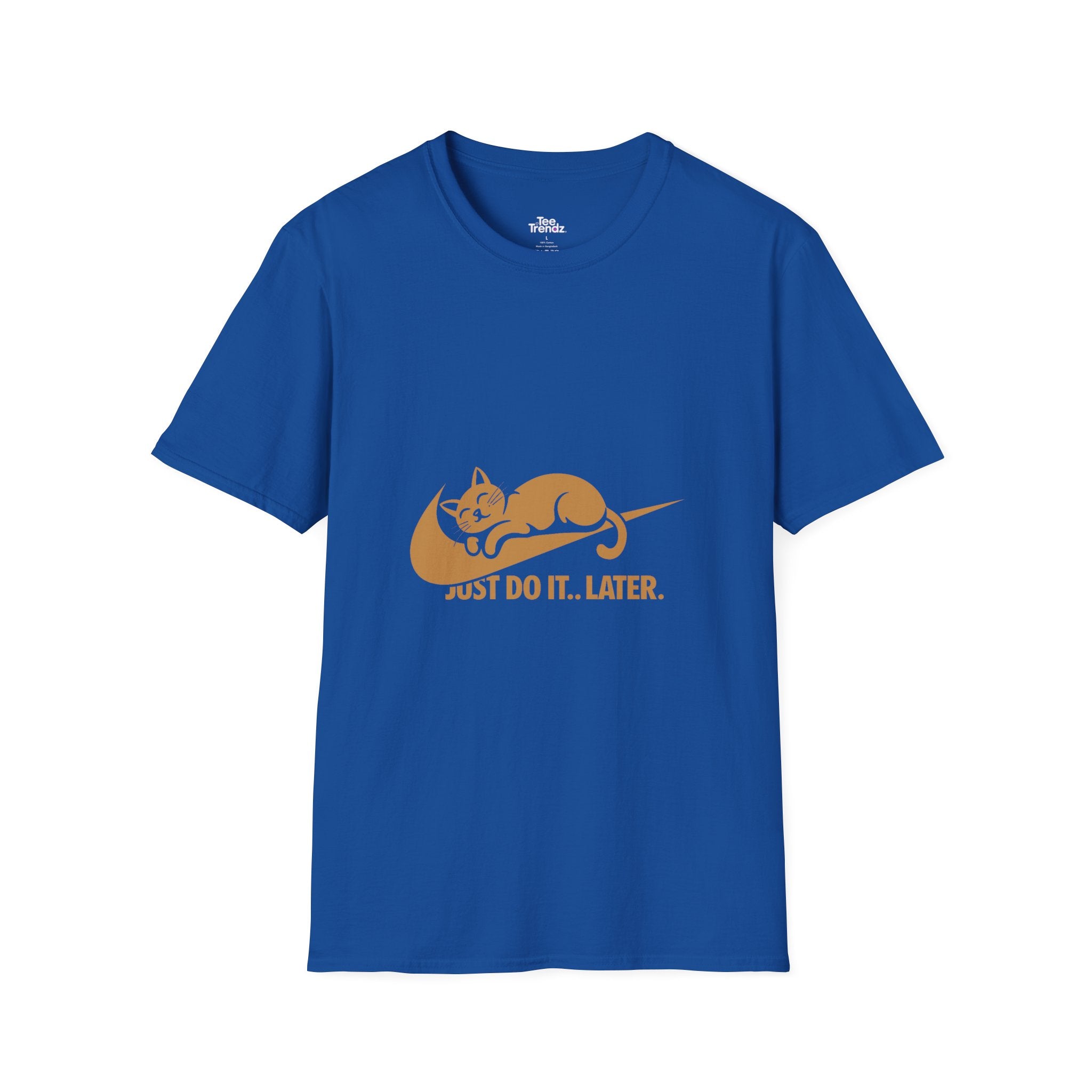 T-Shirt — 'Just Do It... Later.' Cat Nap Parody Tee