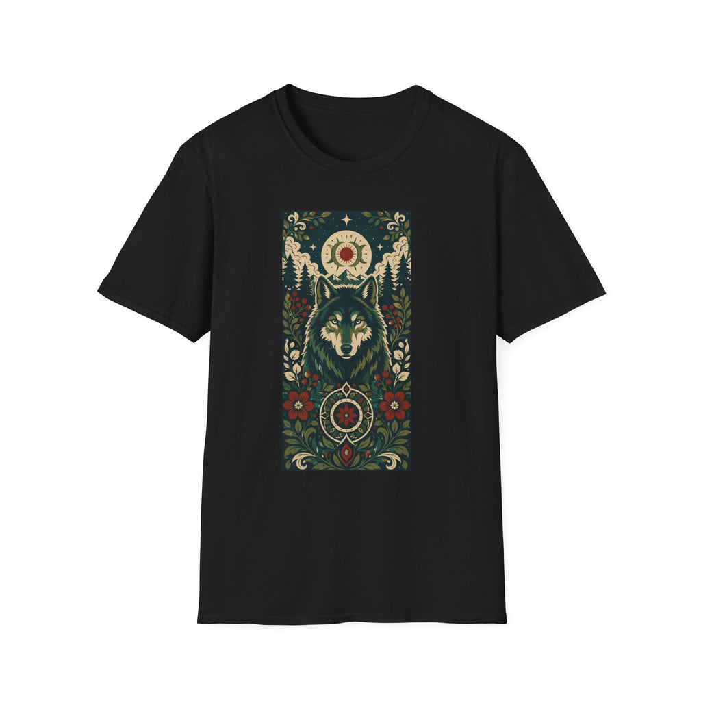 Wolf Spirit T-Shirt — Mystic Forest Moon Graphic