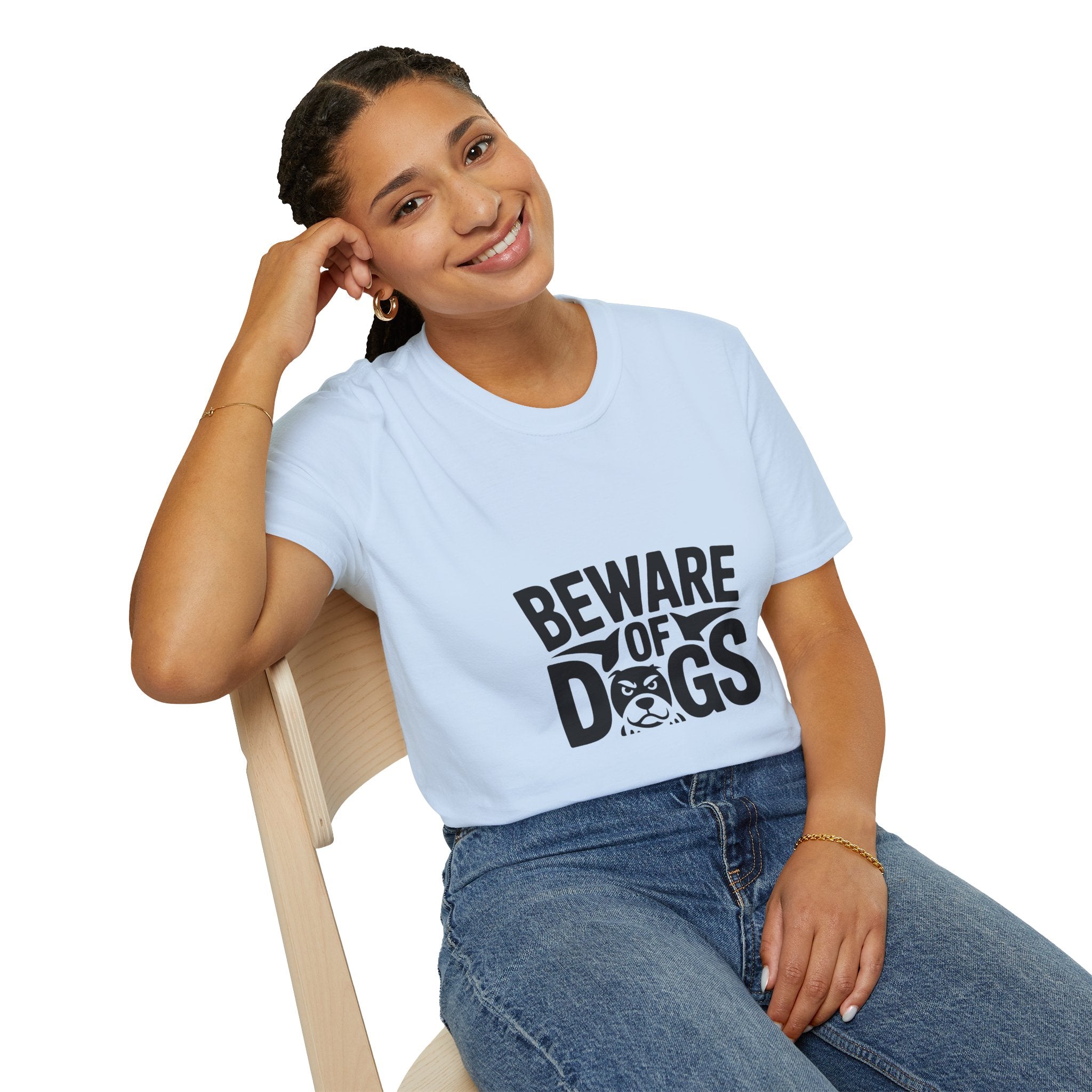Beware of Dogs T-Shirt — Funny Bulldog Graphic Tee for Dog Lovers