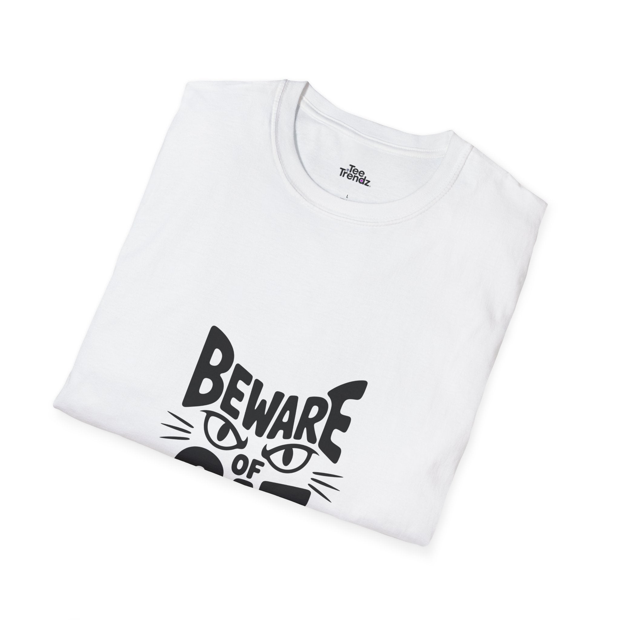 Beware of Cat T-Shirt — Funny Cat Lover Tee