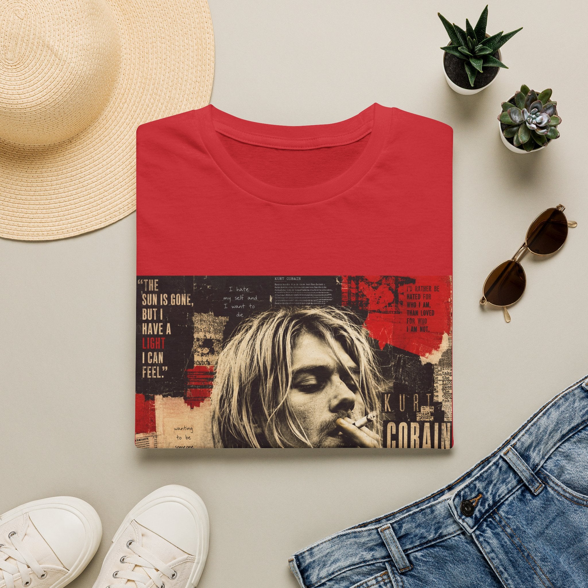 Vintage Grunge Band Portrait T-Shirt