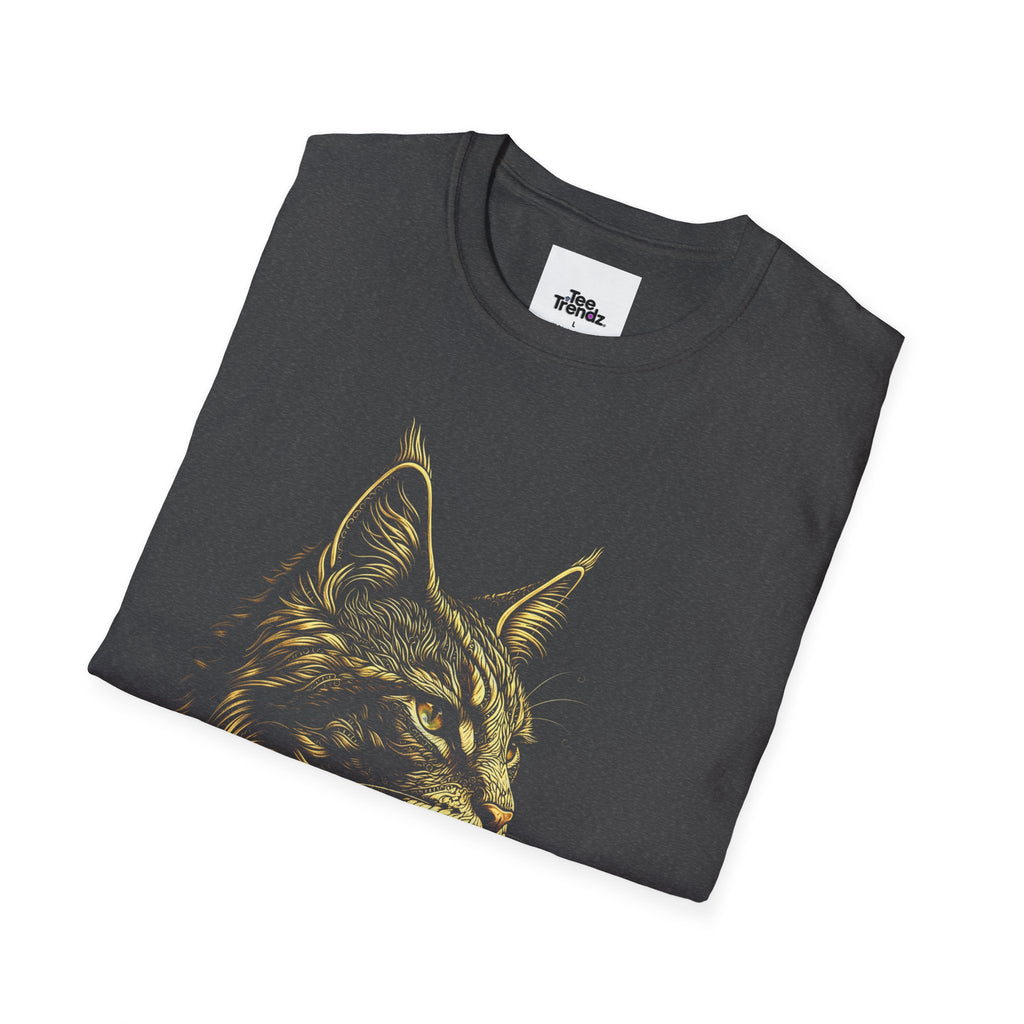 Lynx Sketch T-Shirt — Minimal Wildlife Illustration Tee