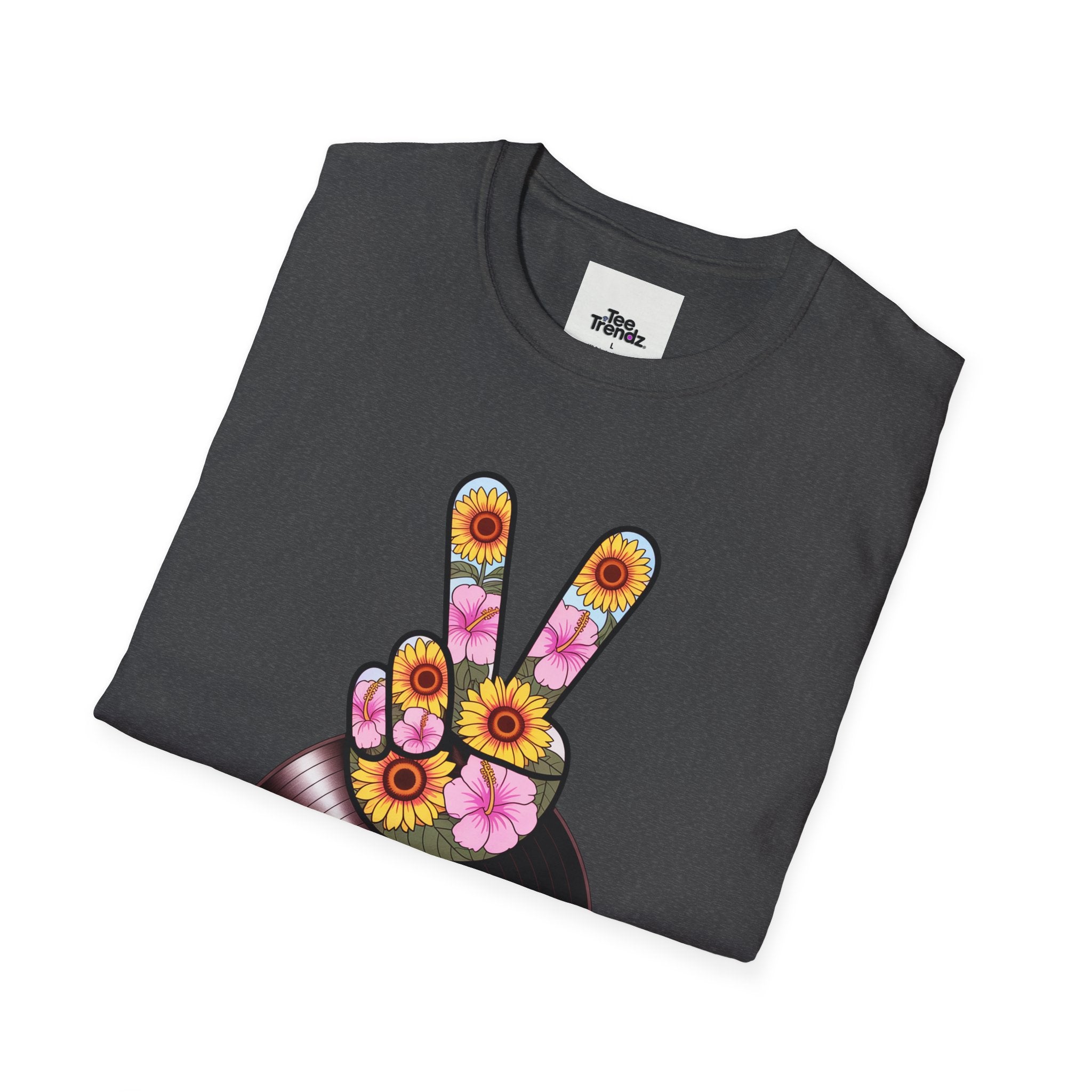 Nashville Summer Jams T‑Shirt — Retro Peace Sign Vinyl Concert Tee