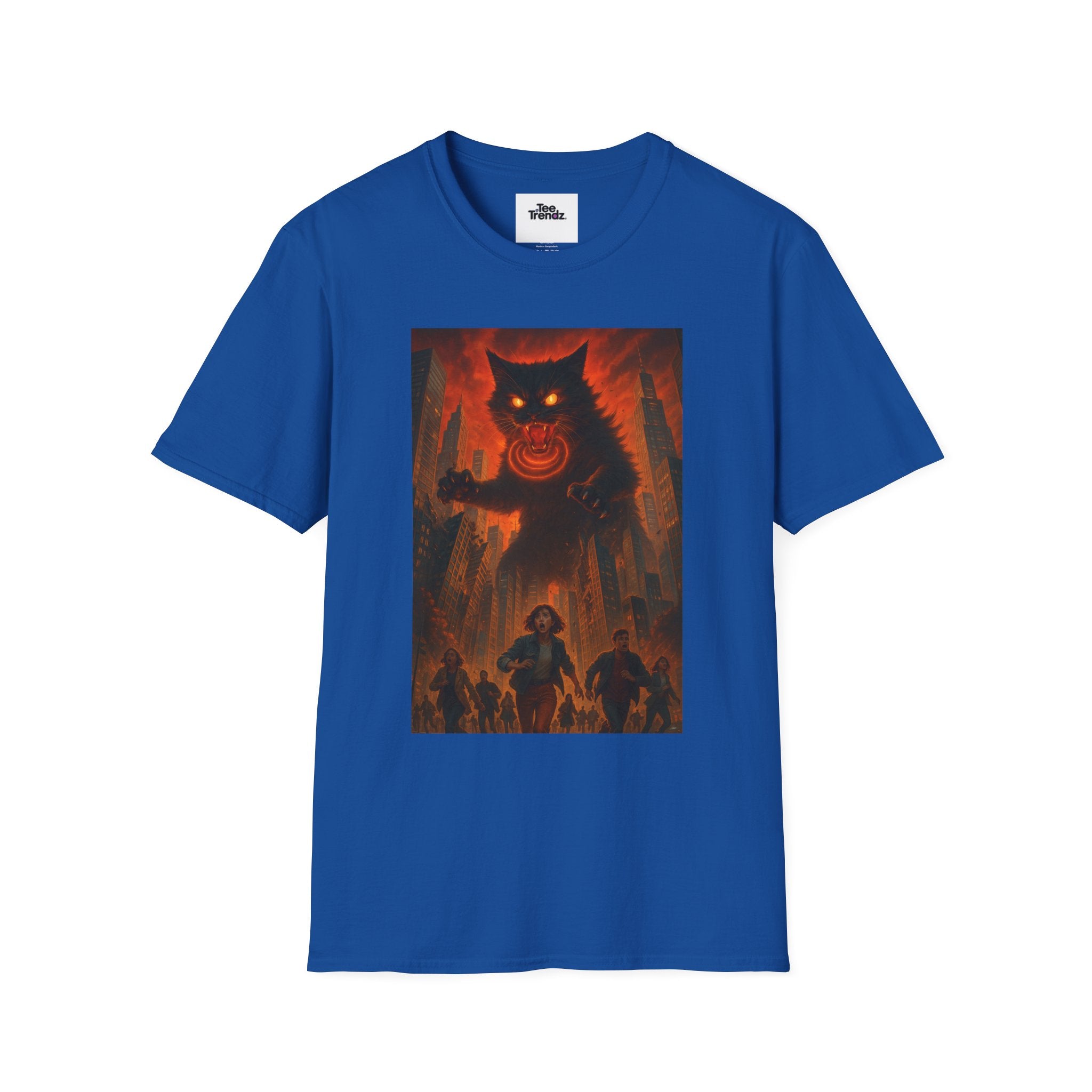 Demon Night T-Shirt — Fiery Monster Illustration Tee