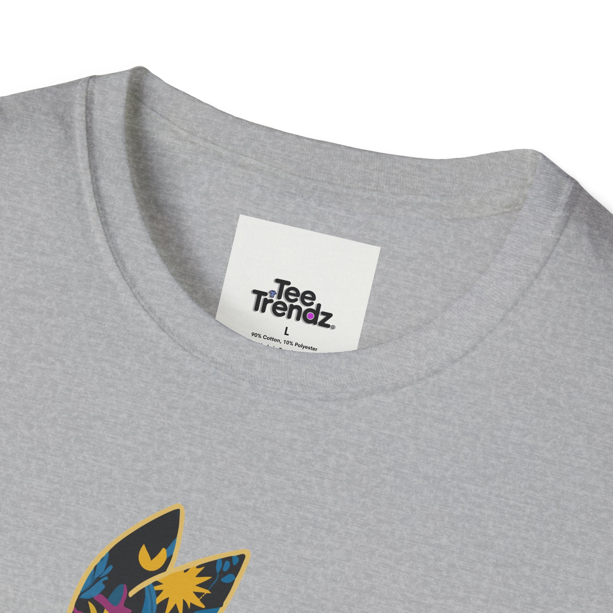 Floral Silhouette Rabbit T-Shirt