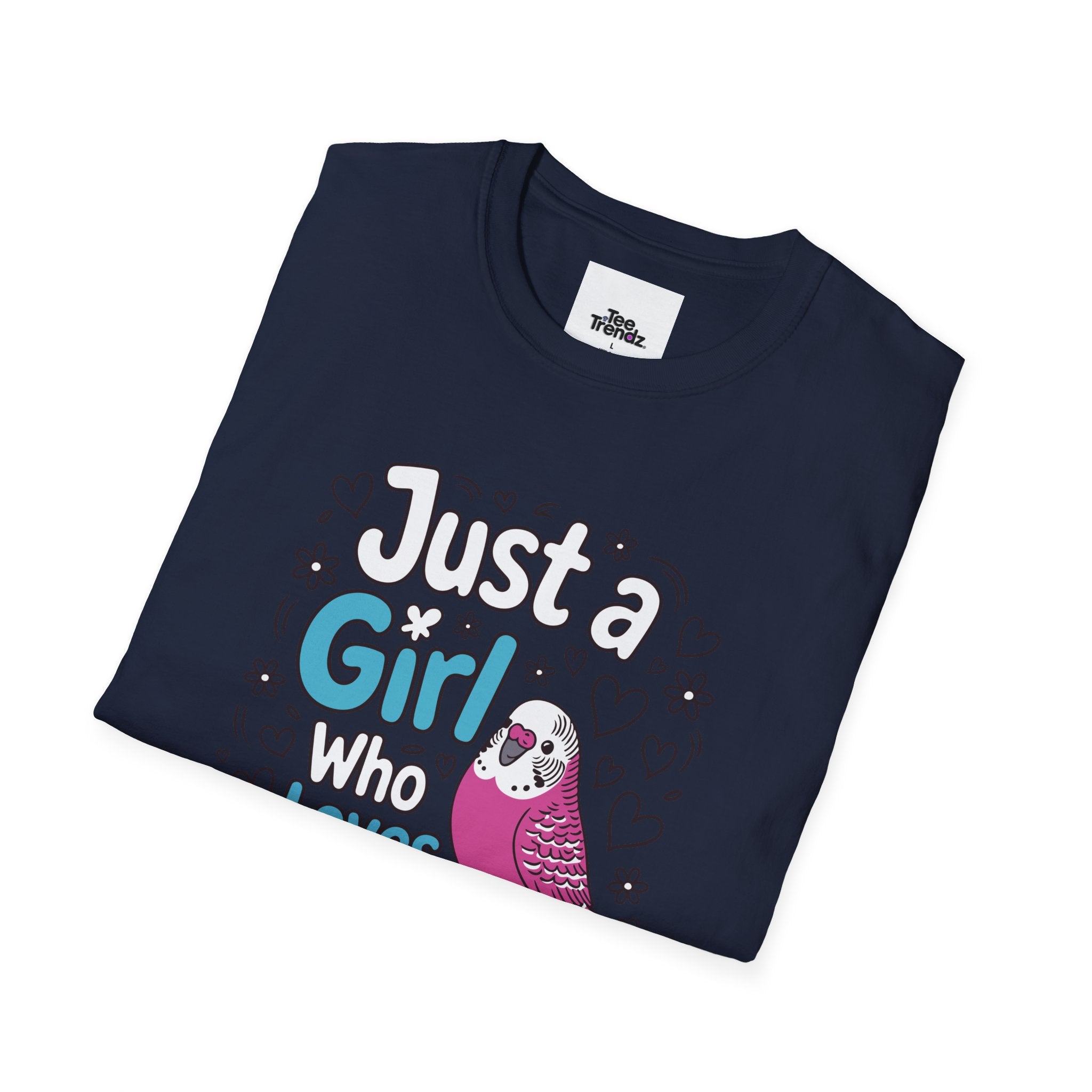 Just a Girl Who Loves Budgies T-Shirt – Cute Budgie Parakeet Tee for Bird Lovers