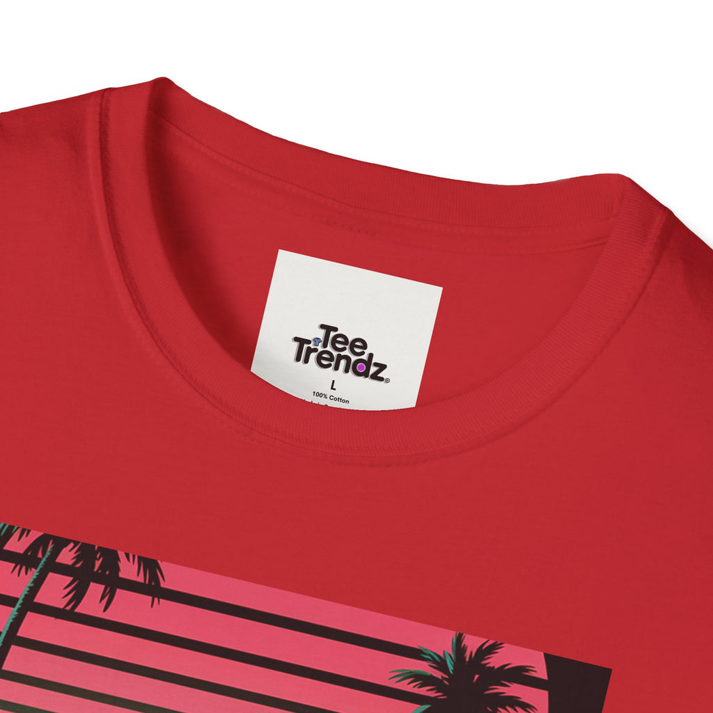 Visit Nebraska Retro T-Shirt — Neon Vintage Roadtrip Poster Design