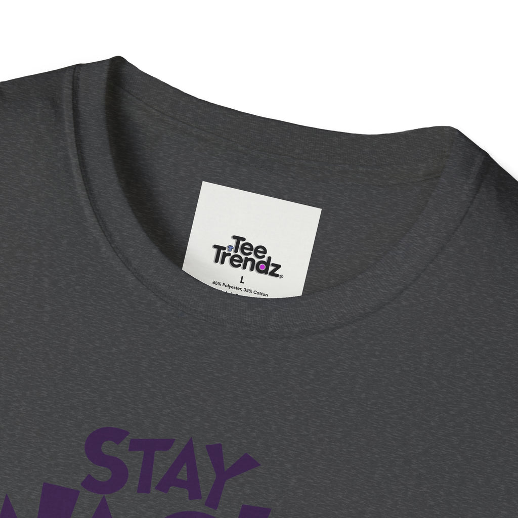Stay Wacky Bruh T-Shirt — Funny Blue Fuzzy Monster Graphic Tee