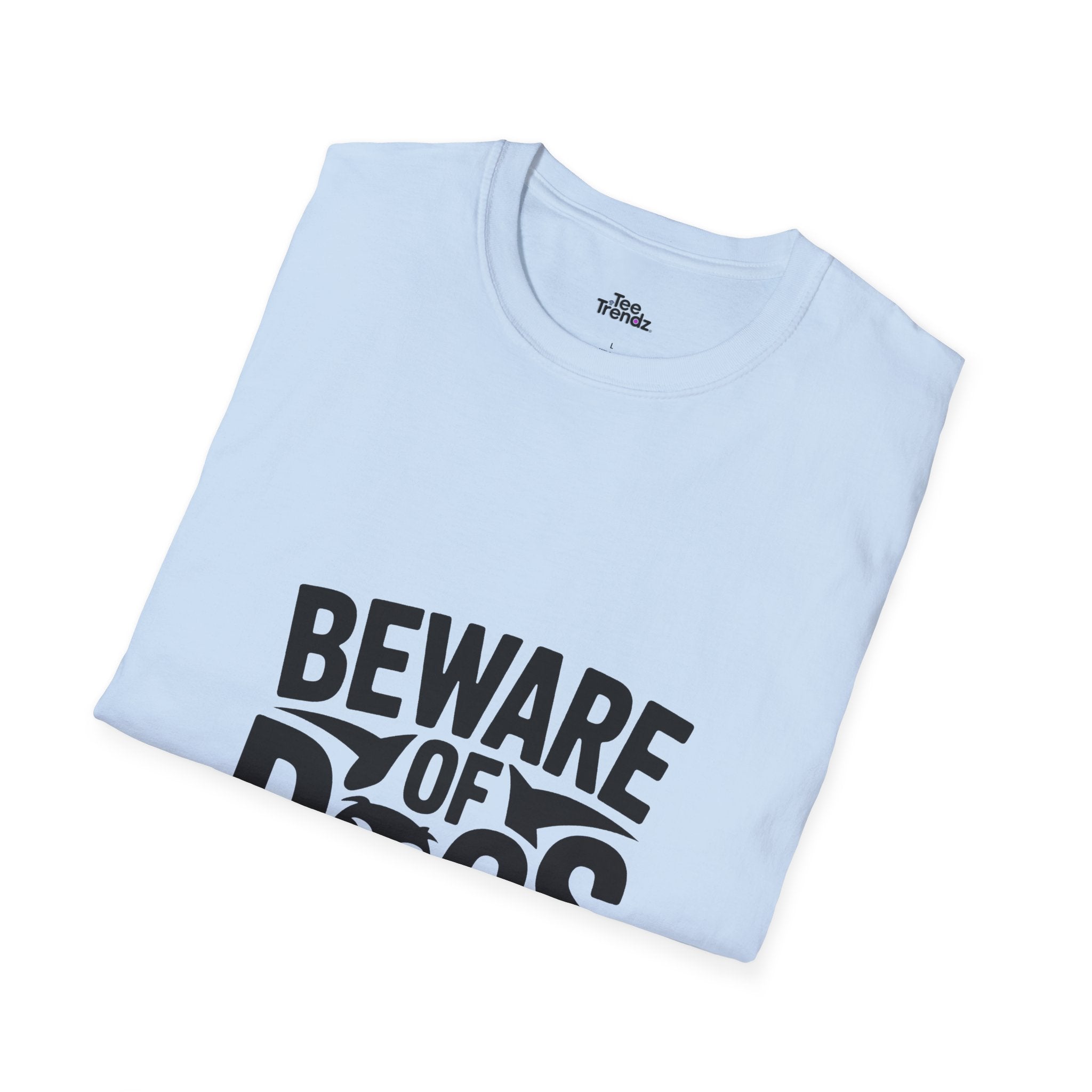 Beware of Dogs T-Shirt — Funny Bulldog Graphic Tee for Dog Lovers