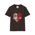 Broken Heart Graphic T-Shirt — Heart Safety Pin Design