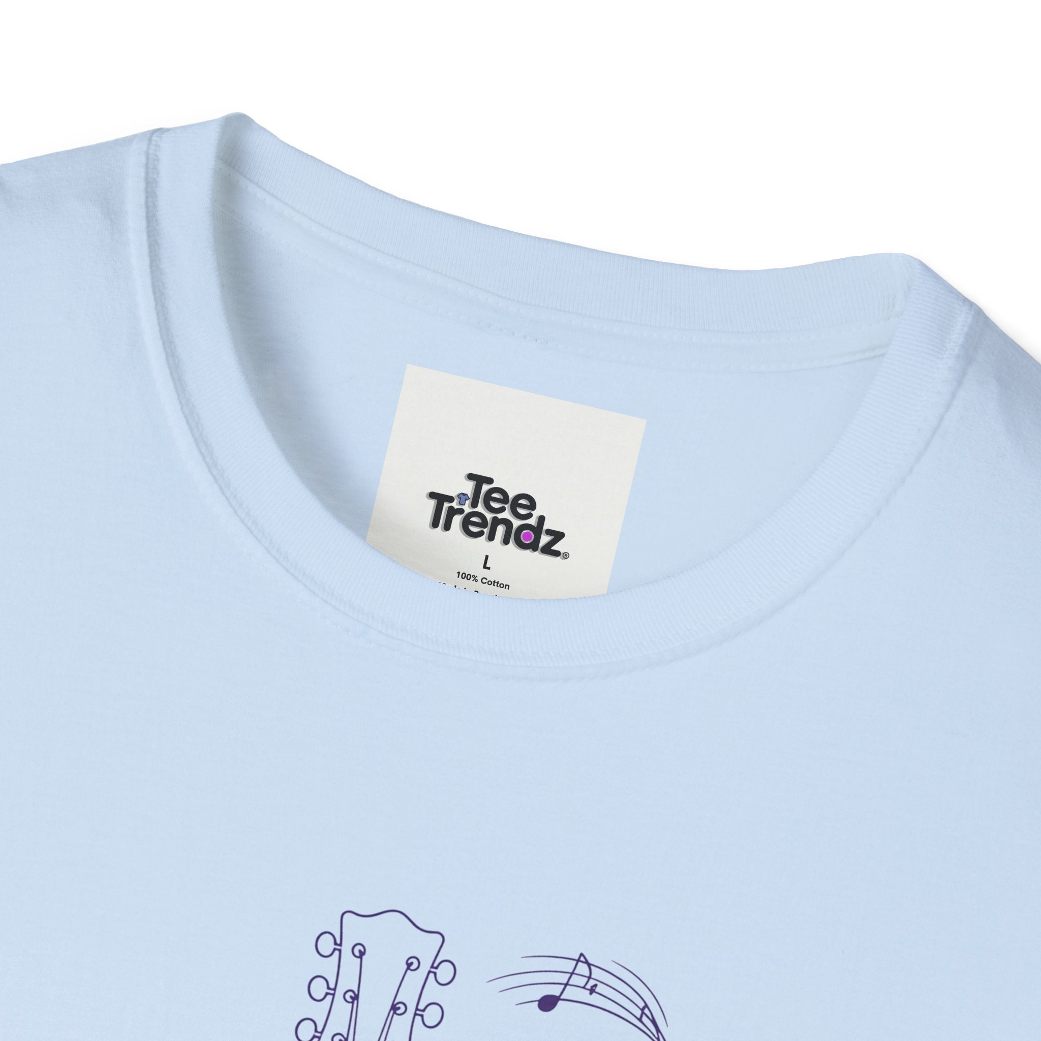 Acoustic Floral Guitar T-Shirt — 'A Heartwide Water I...' Music Tee for Songwriters & Folk Lovers