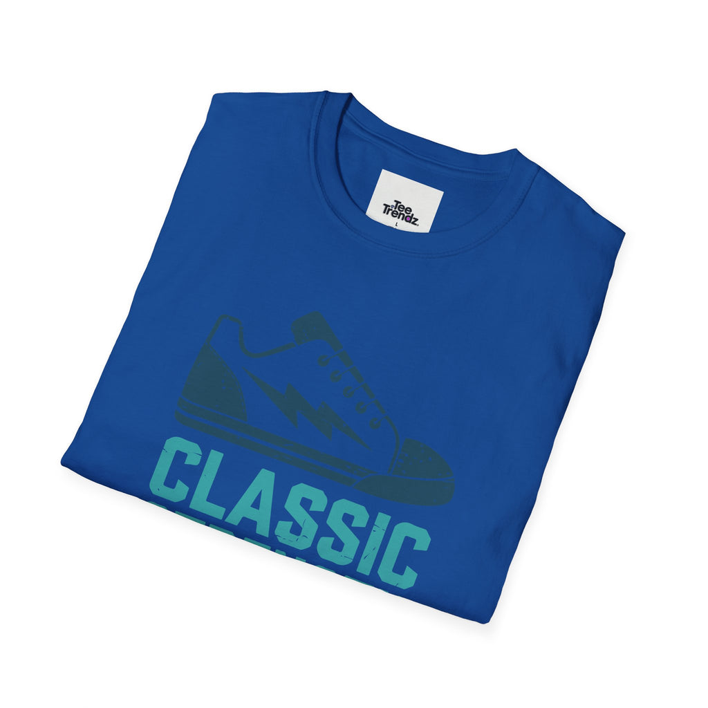 Classic Strength Sneaker T-Shirt — Retro Athletic Tee with 'Classic Strength' Design