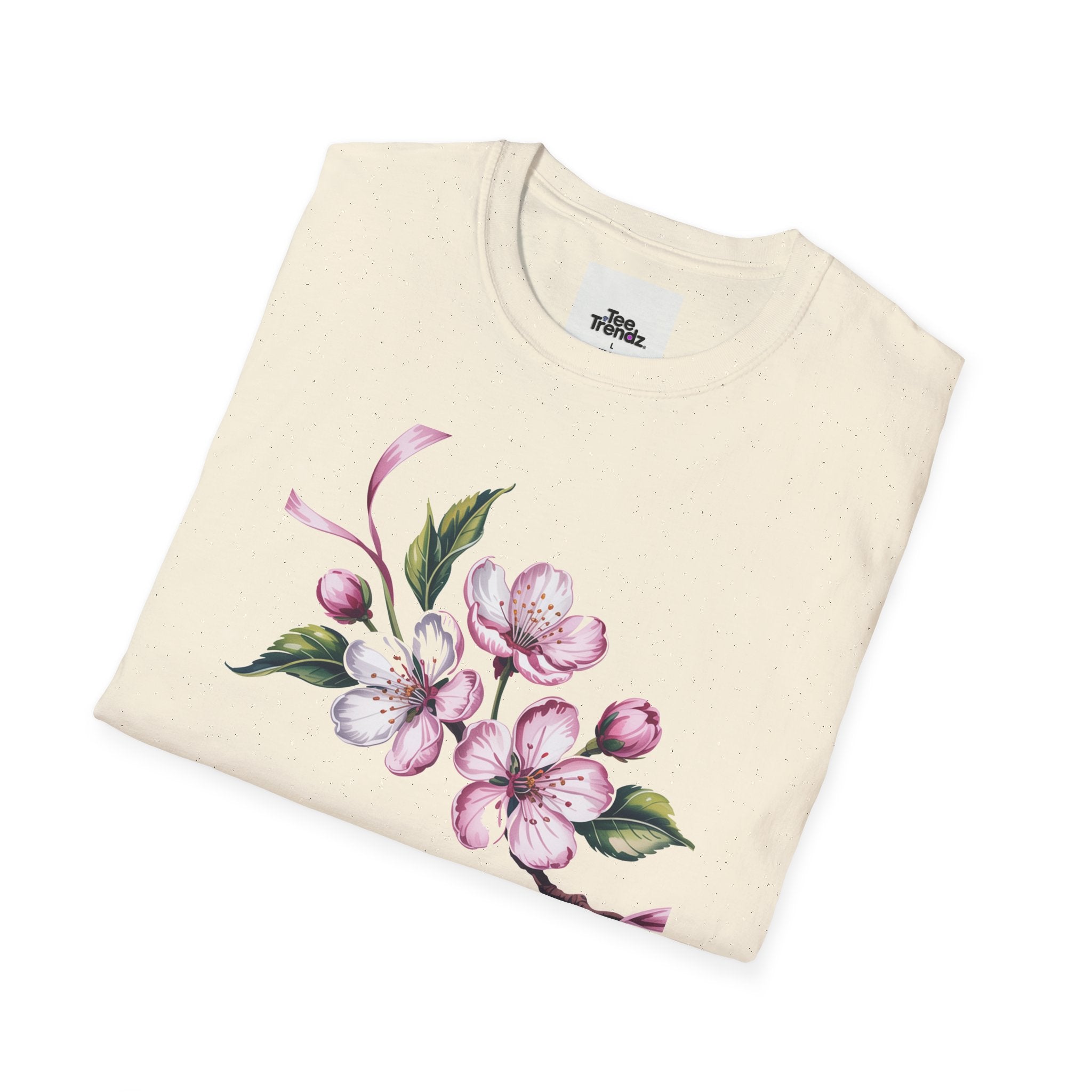 Happy Birthday Floral T-Shirt — Pink Blossom Birthday Tee