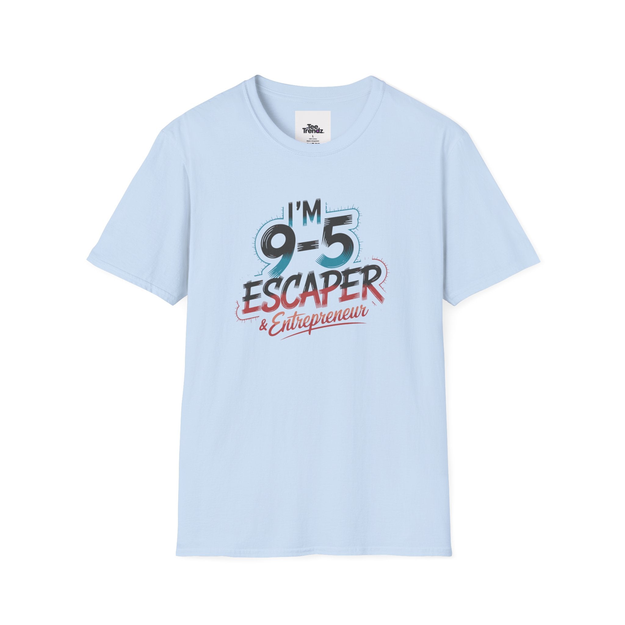 T-Shirt — "I'm a 9-5 Escaper & Entrepreneur" Retro Graphic Tee