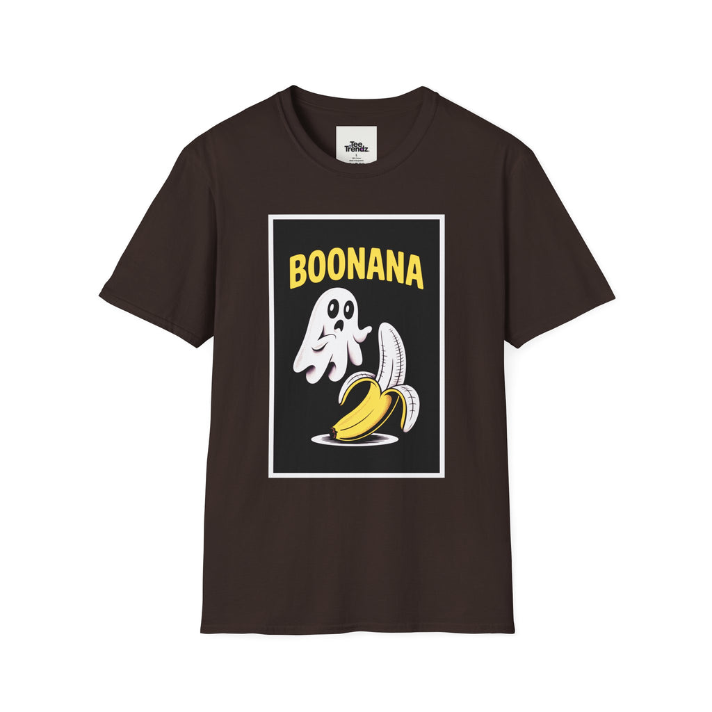 Boonana Ghost Banana Graphic T-Shirt — Funny Halloween Fruit Tee
