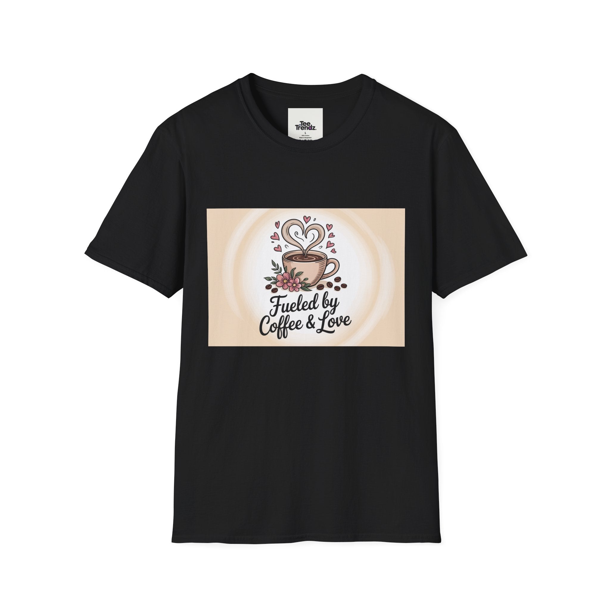 Coffee Lover T-Shirt — "Fueled by Coffee & Love" Graphic Tee