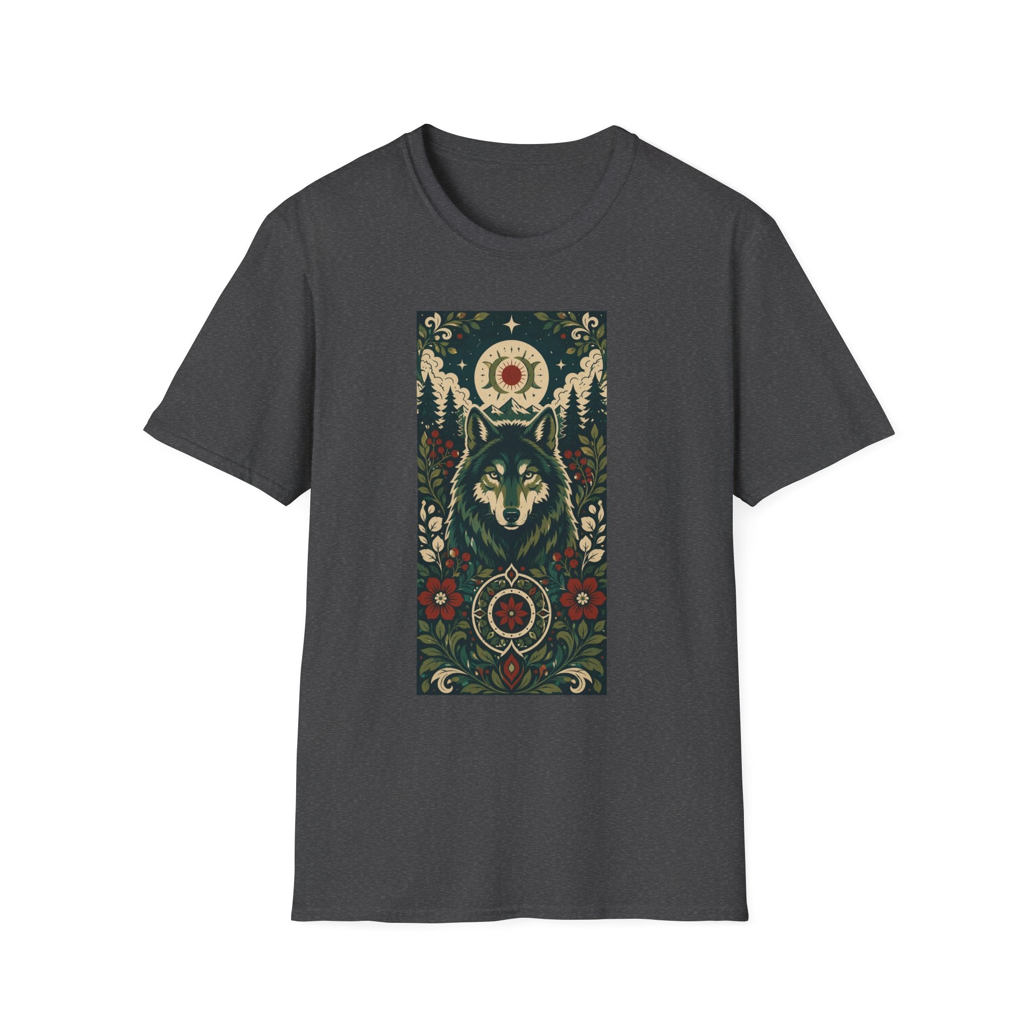 Wolf Spirit T-Shirt — Mystic Forest Moon Graphic