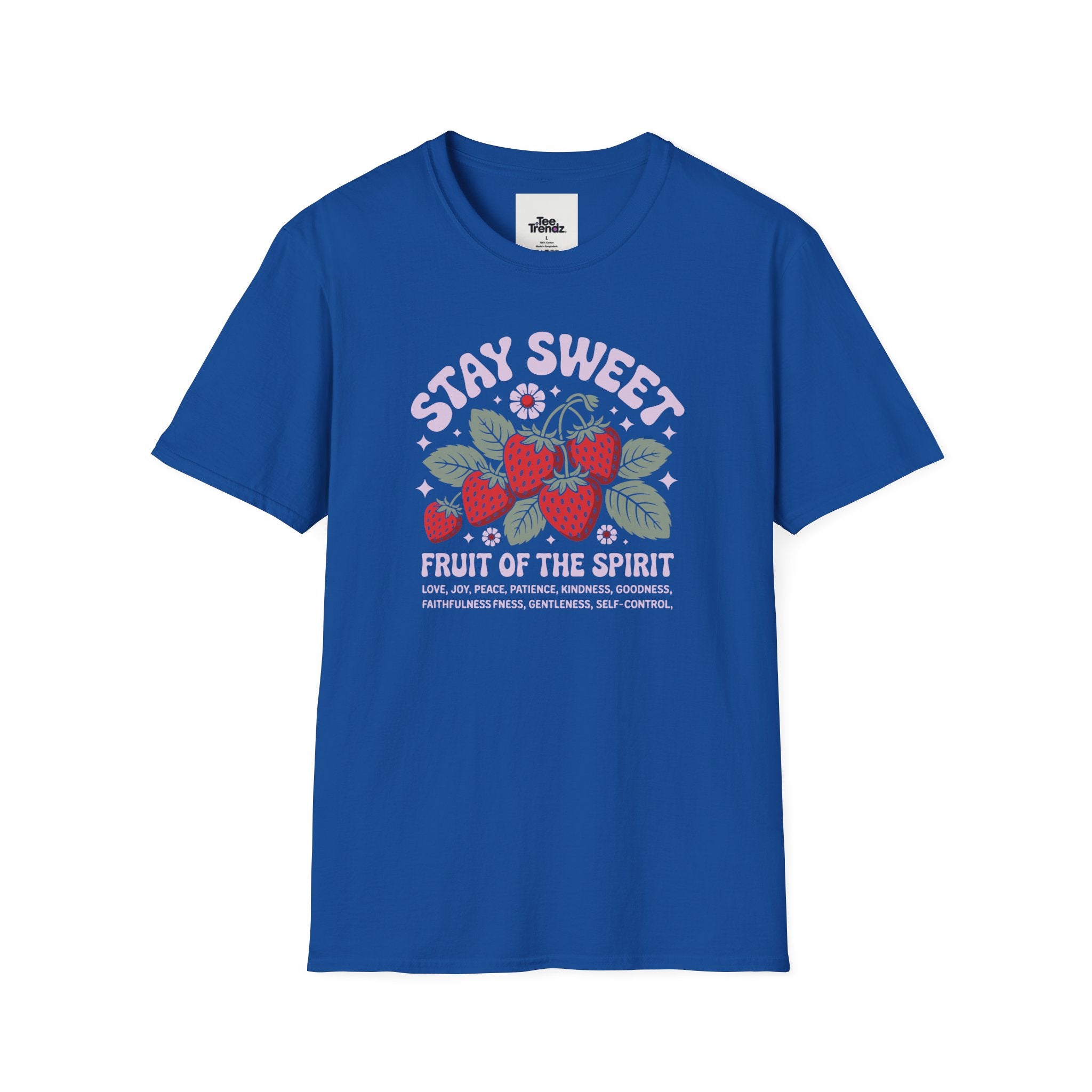 Stay Sweet Fruit of the Spirit T-Shirt — Strawberry Faith Graphic Tee