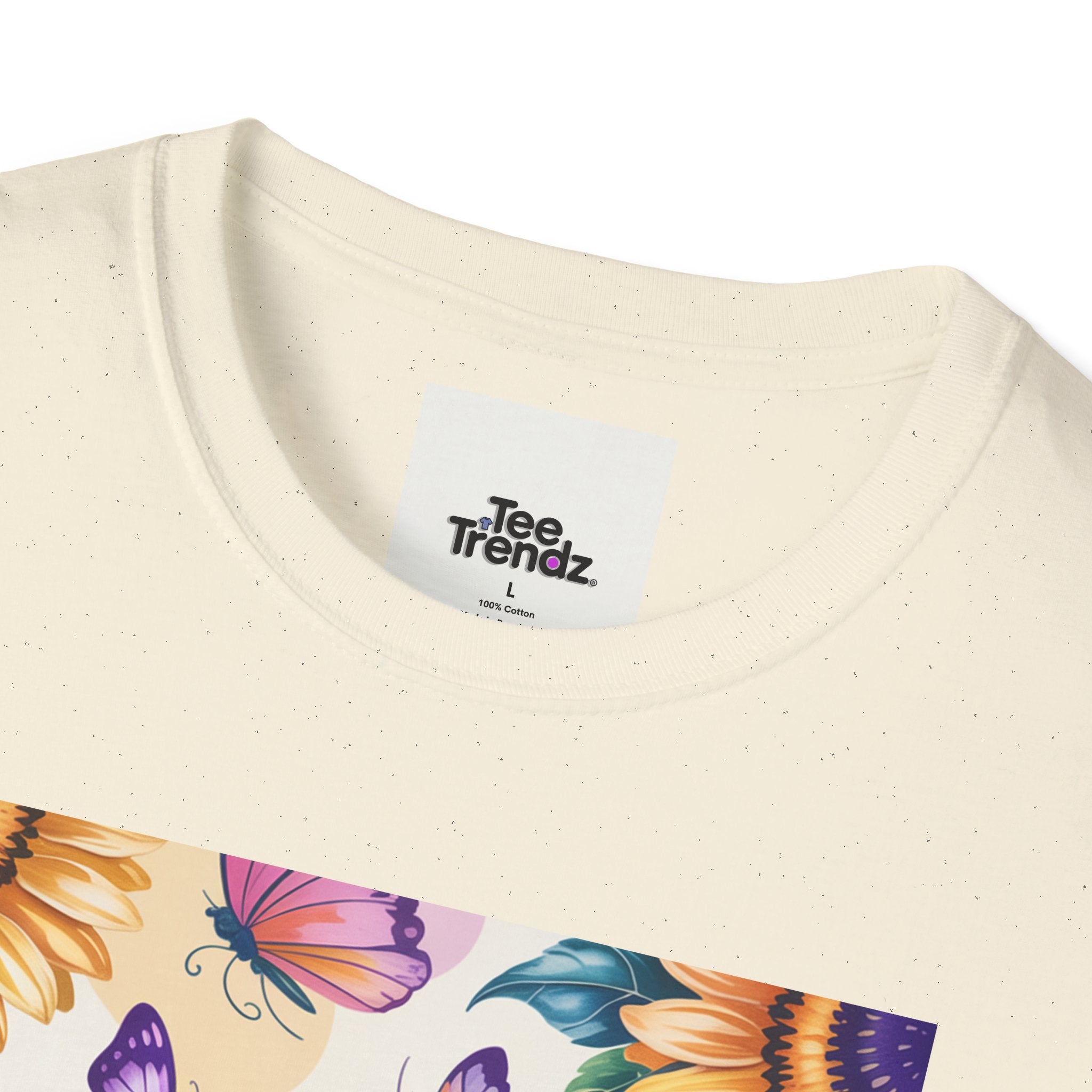 Chasing Sunshine T-Shirt — Floral Sunflower & Butterfly Graphic Tee