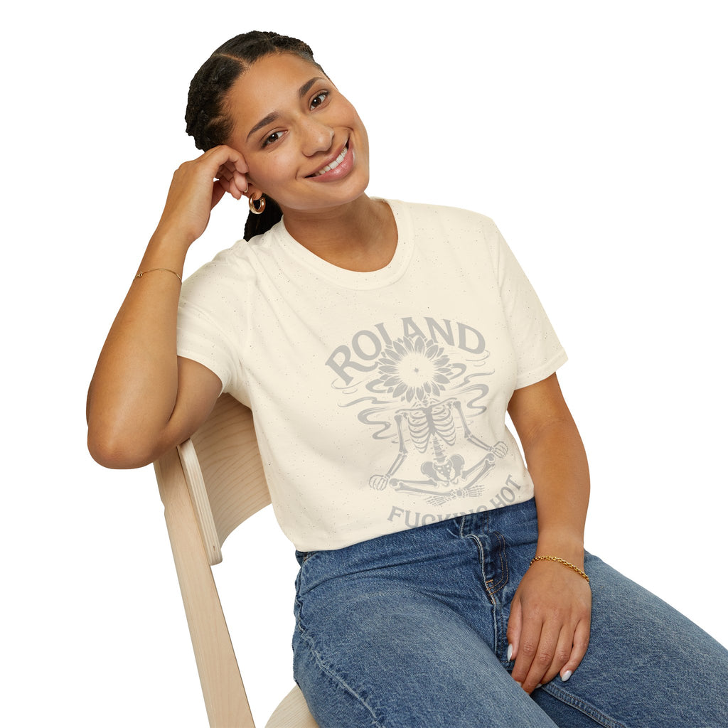 Roland “Fucking Hot” Graphic T-Shirt — Skeleton Sunband Tee